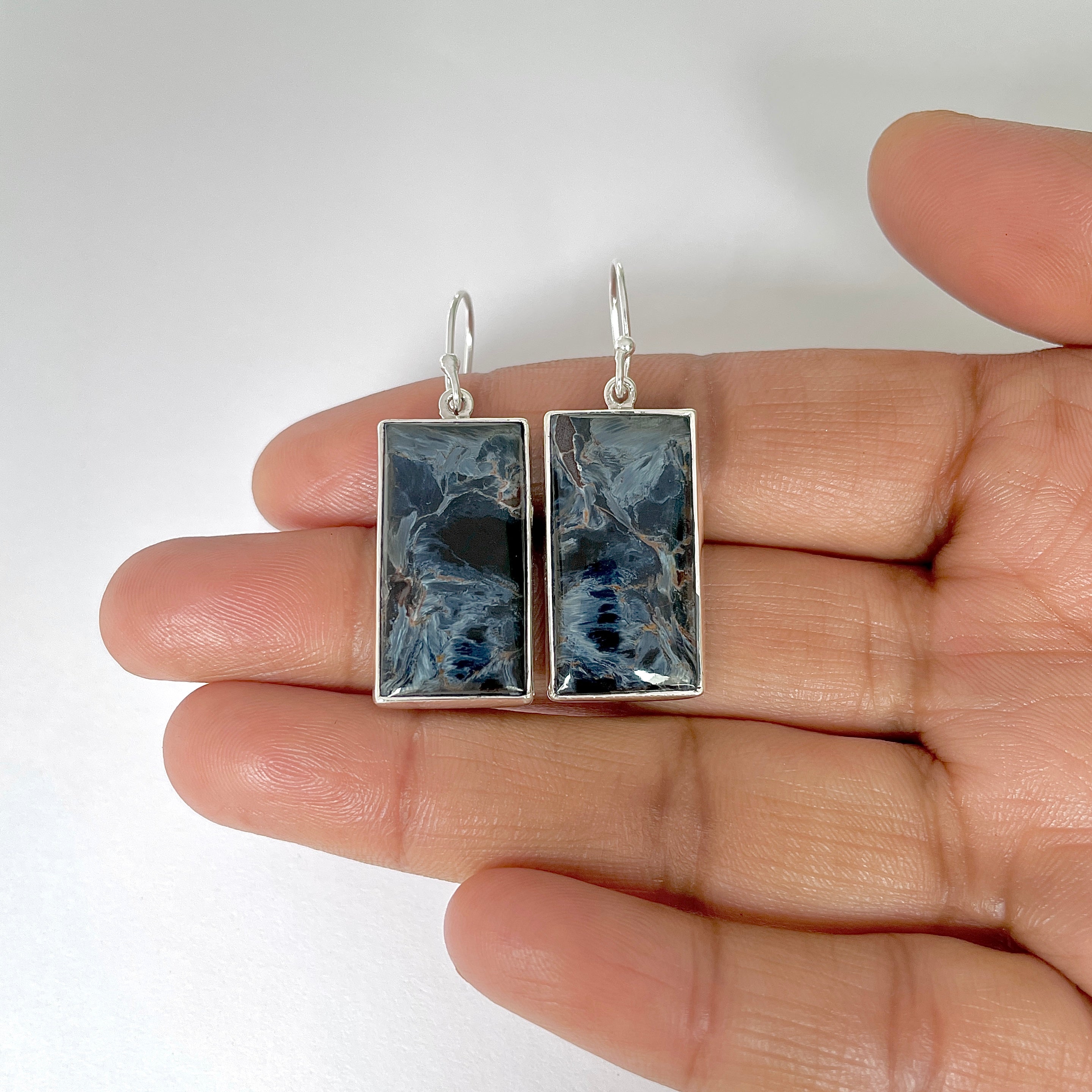 Pietersite Earring-(PIT-3-1)