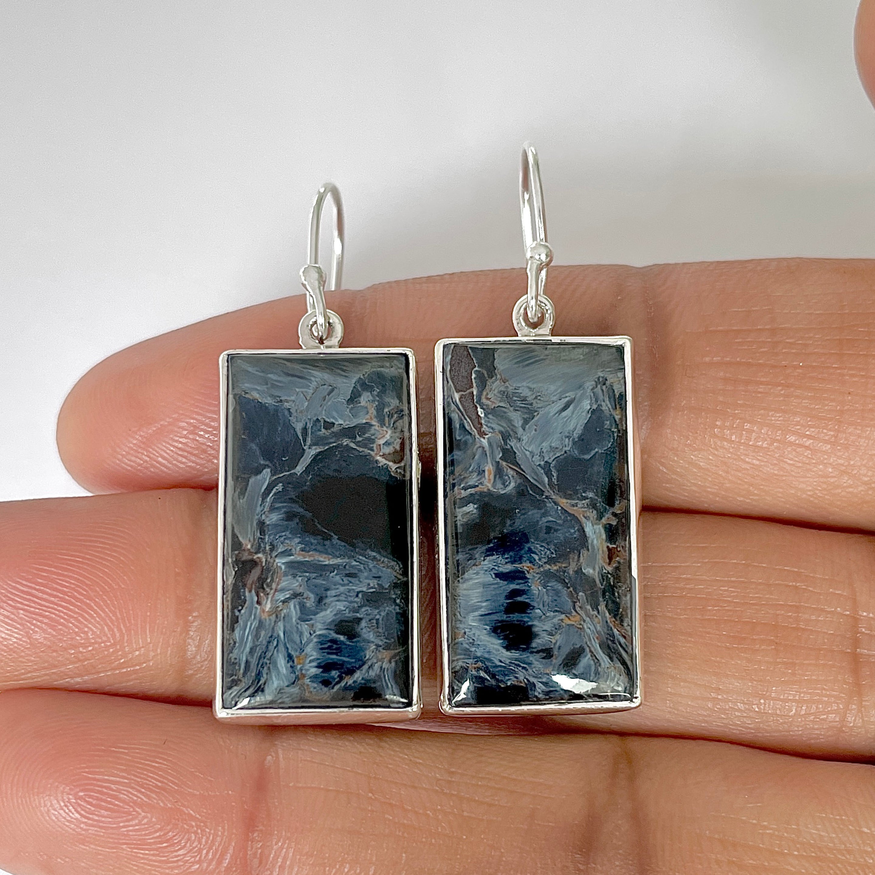 Pietersite Earring-(PIT-3-1)
