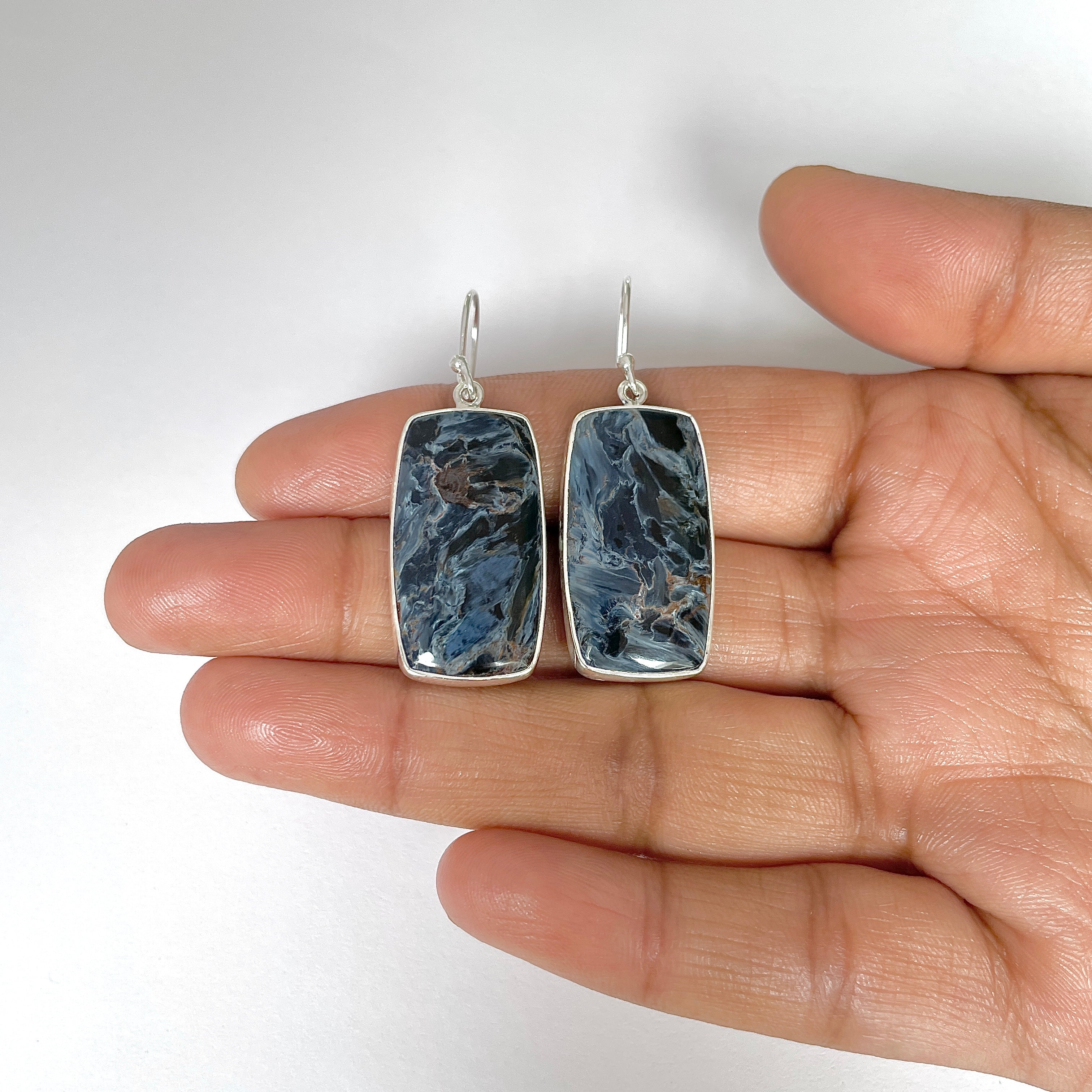 Pietersite Earring-(PIT-3-10)
