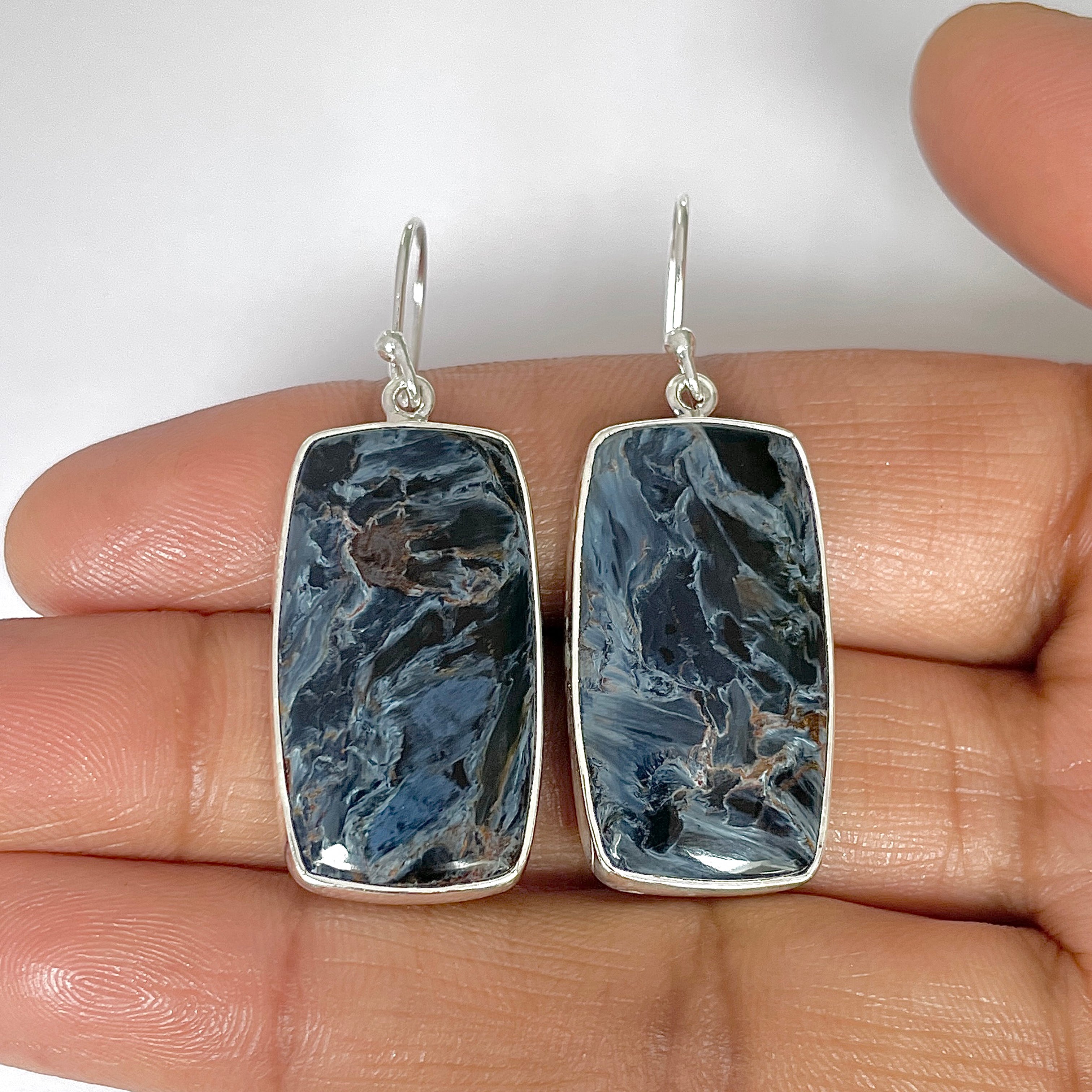 Pietersite Earring-(PIT-3-10)