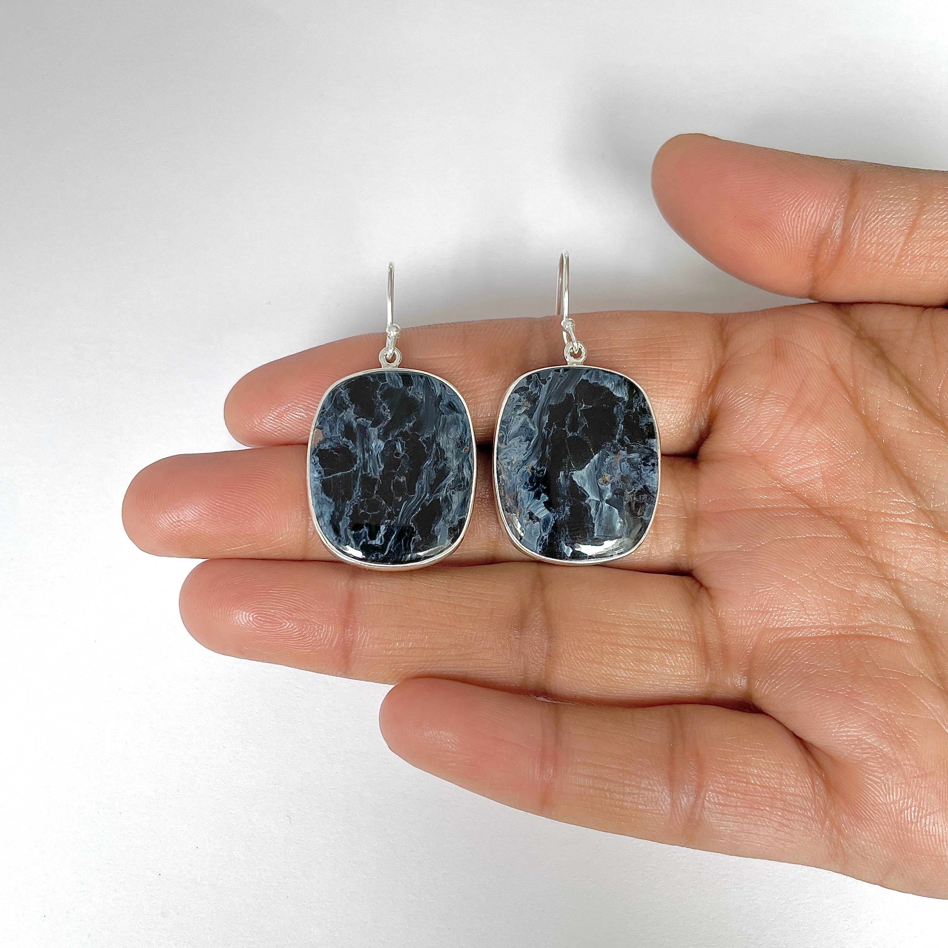 Pietersite Earring-(PIT-3-12)