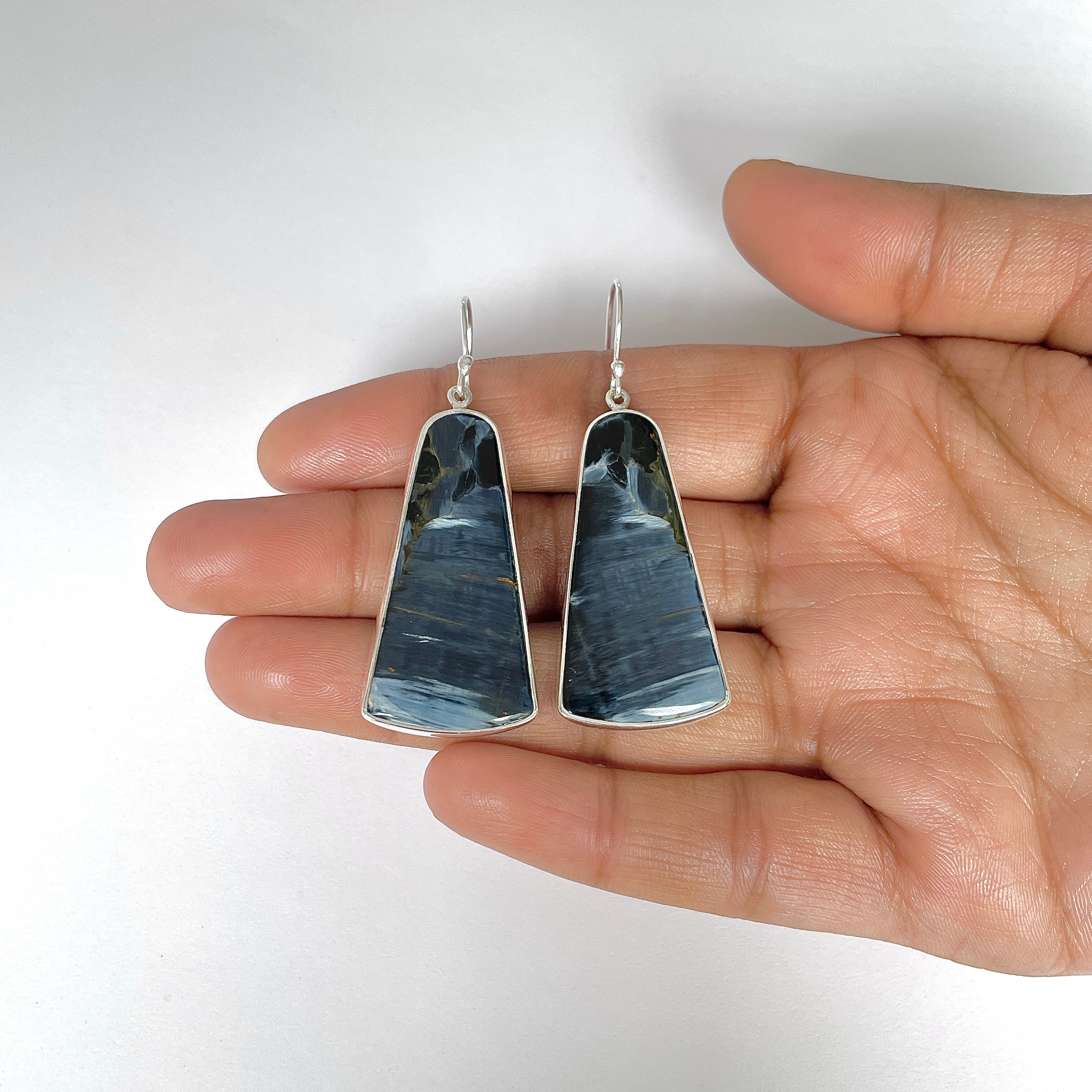 Pietersite Earring-(PIT-3-14)