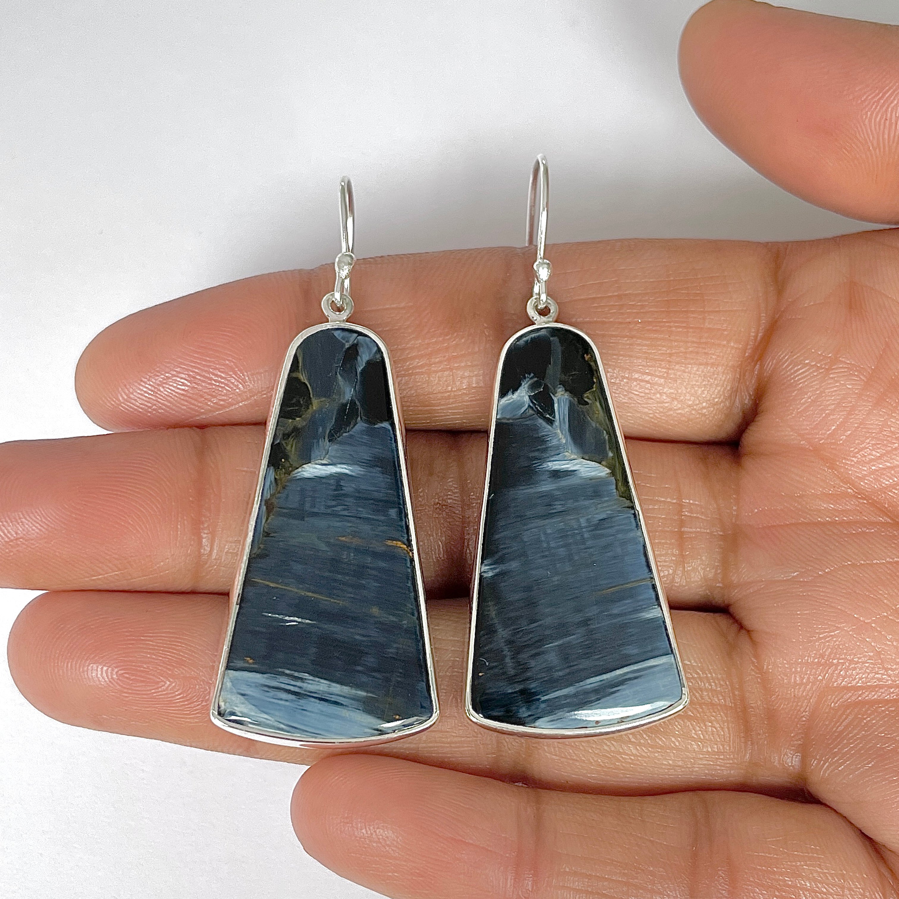 Pietersite Earring-(PIT-3-14)