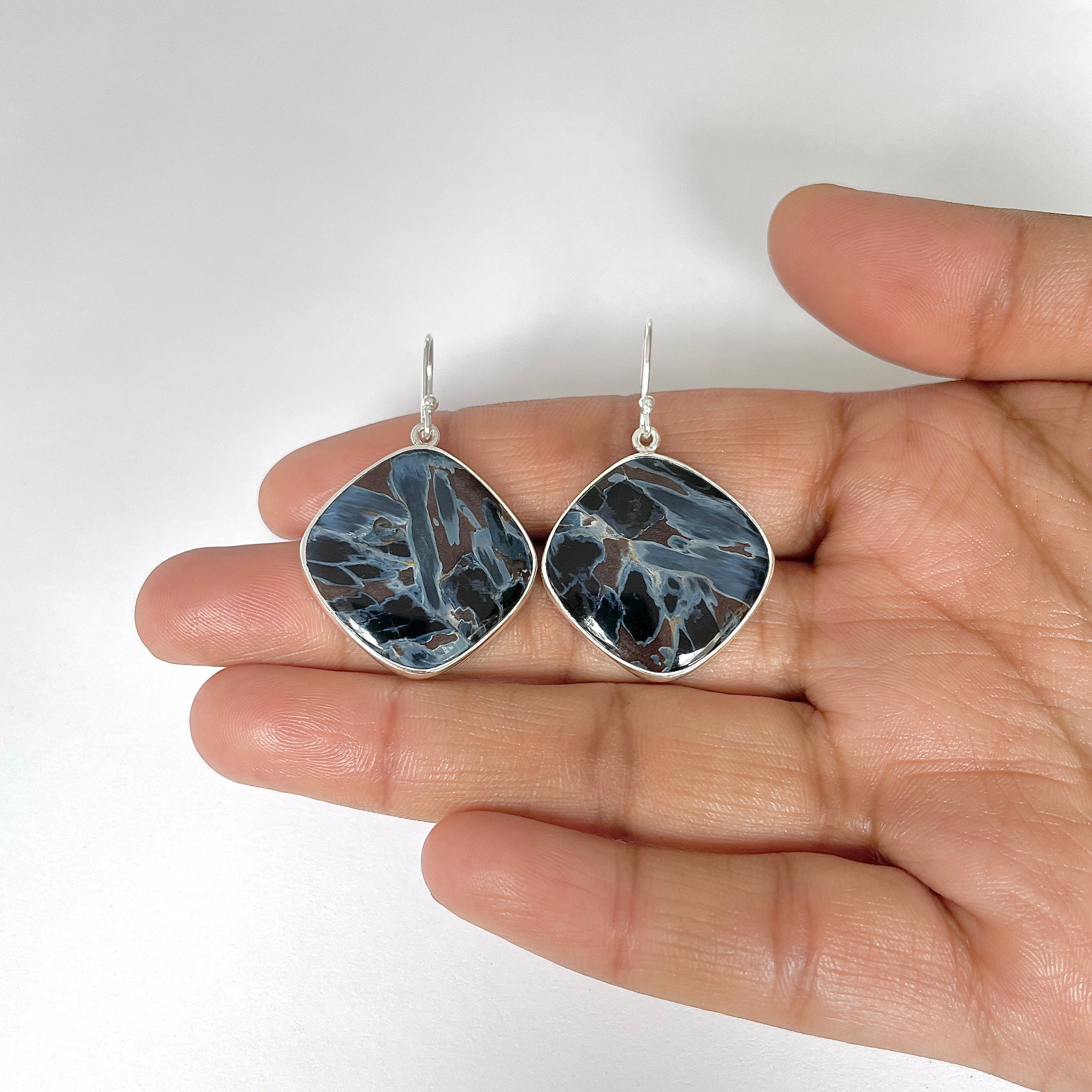 Pietersite Earring-(PIT-3-2)