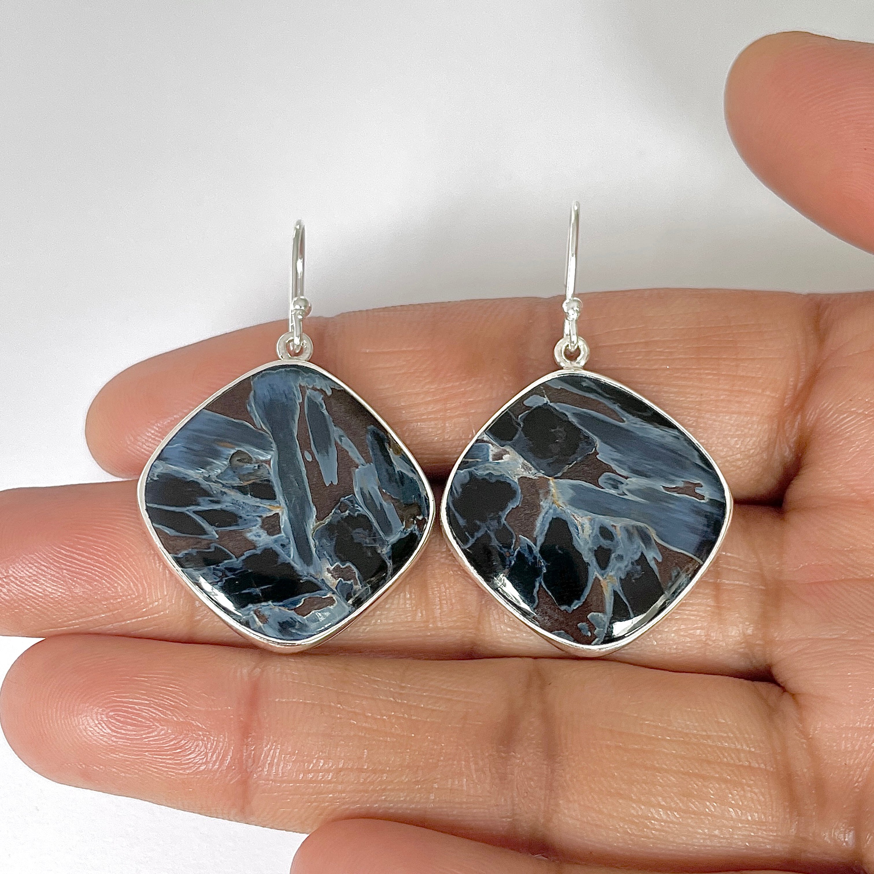 Pietersite Earring-(PIT-3-2)