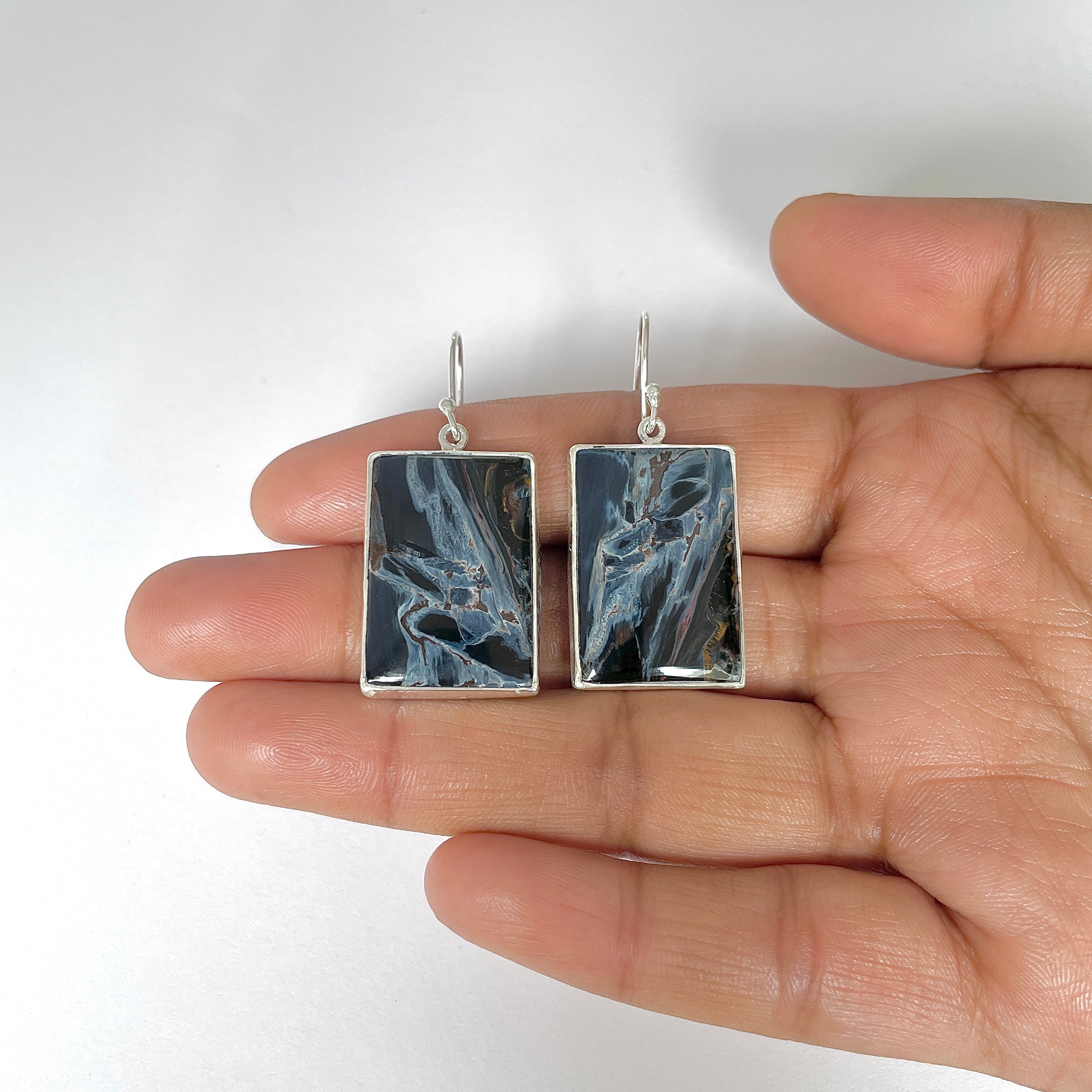 Pietersite Earring-(PIT-3-20)