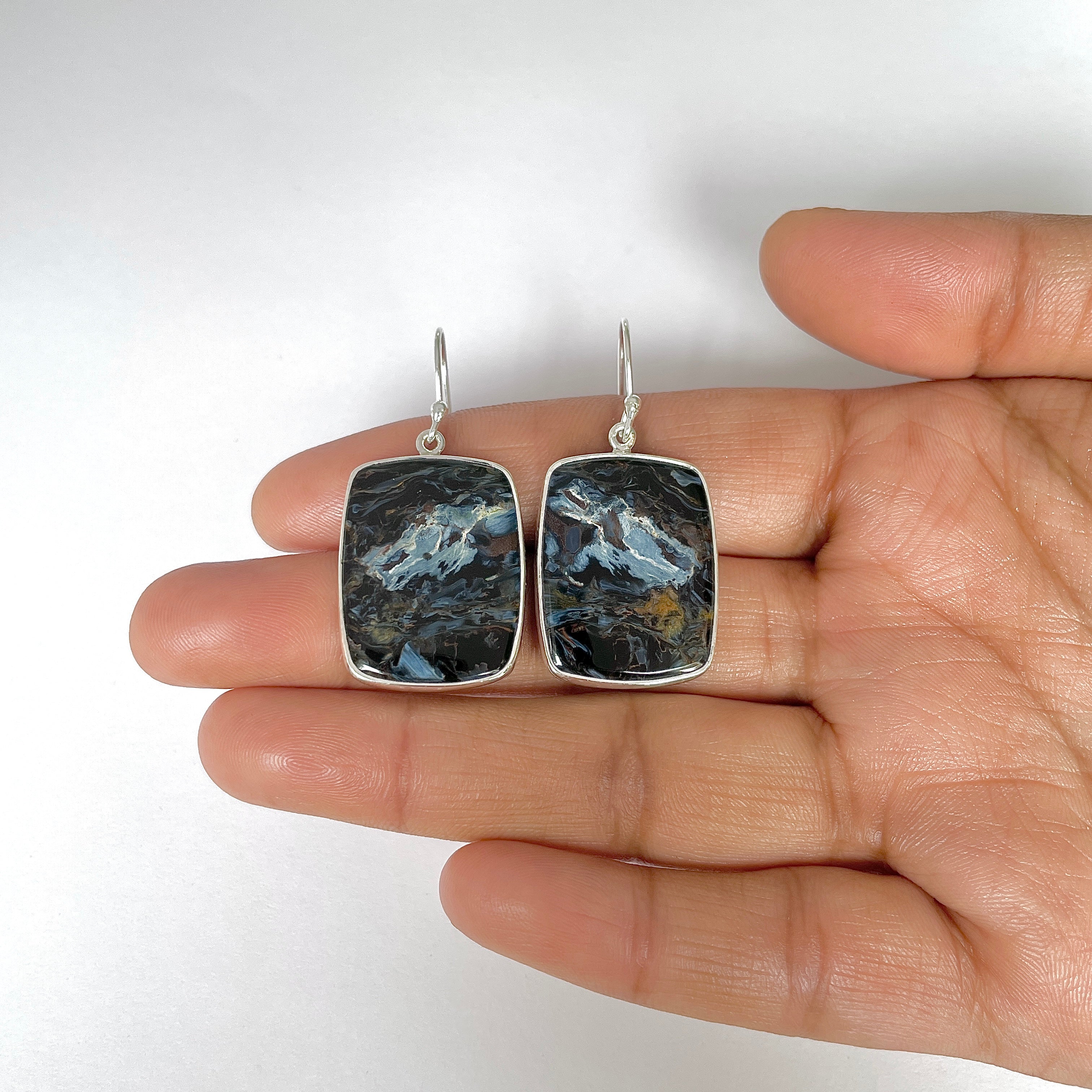 Pietersite Earring-(PIT-3-24)