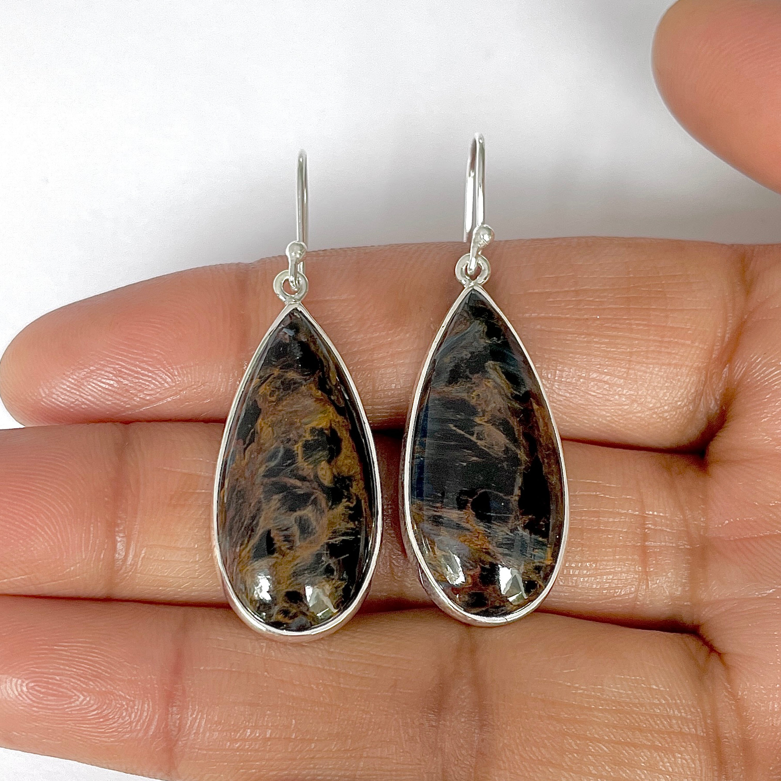 Pietersite Earring-(PIT-3-25)