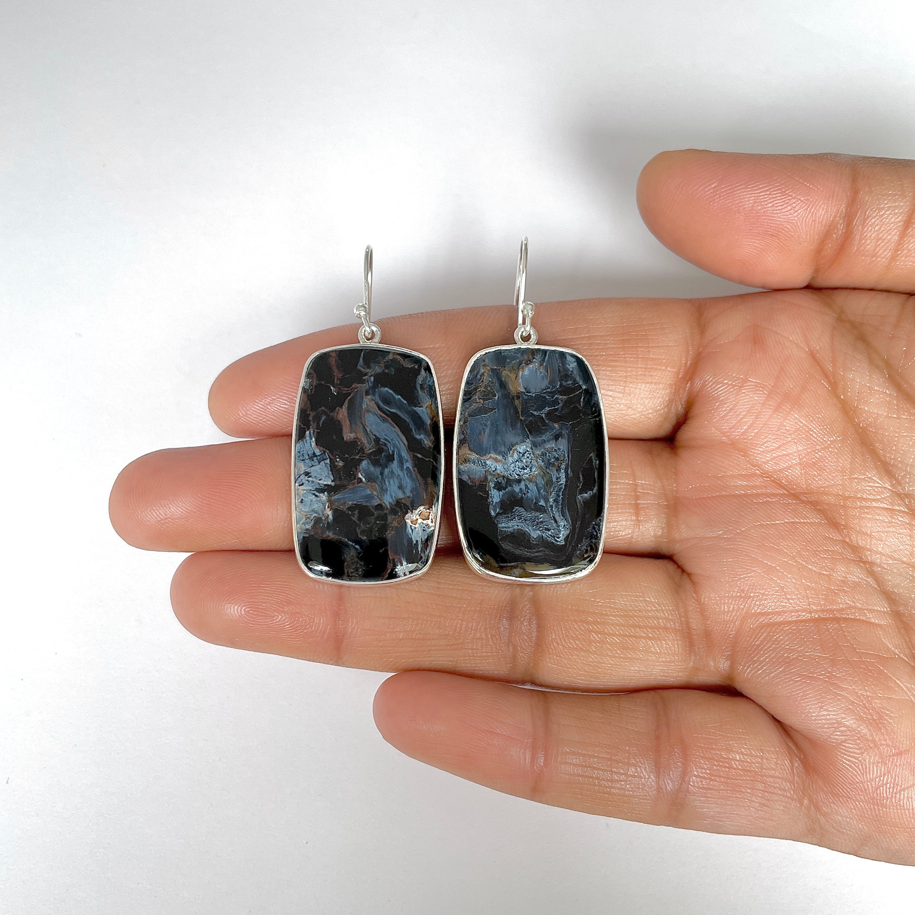 Pietersite Earring-(PIT-3-27)