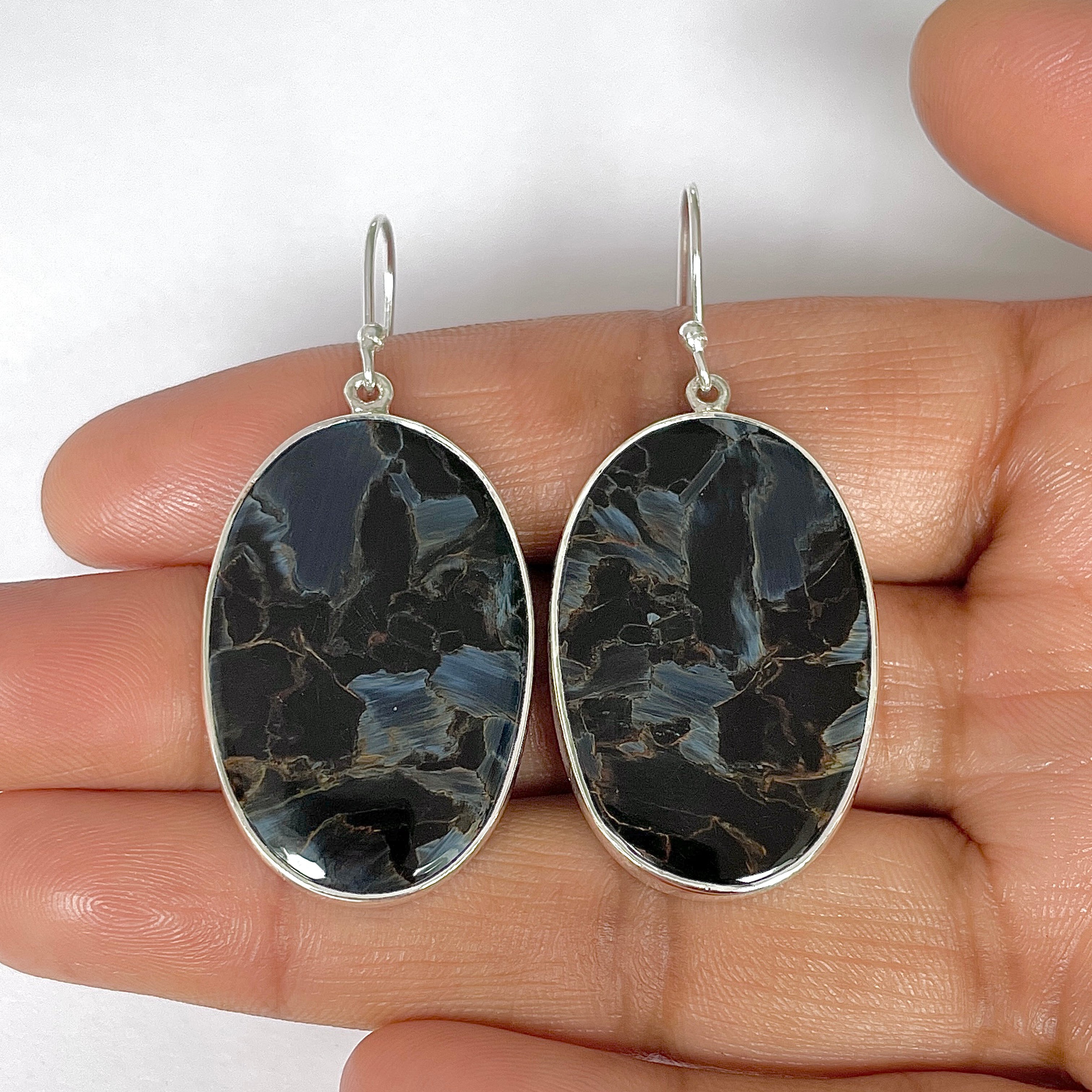 Pietersite Earring-(PIT-3-28)