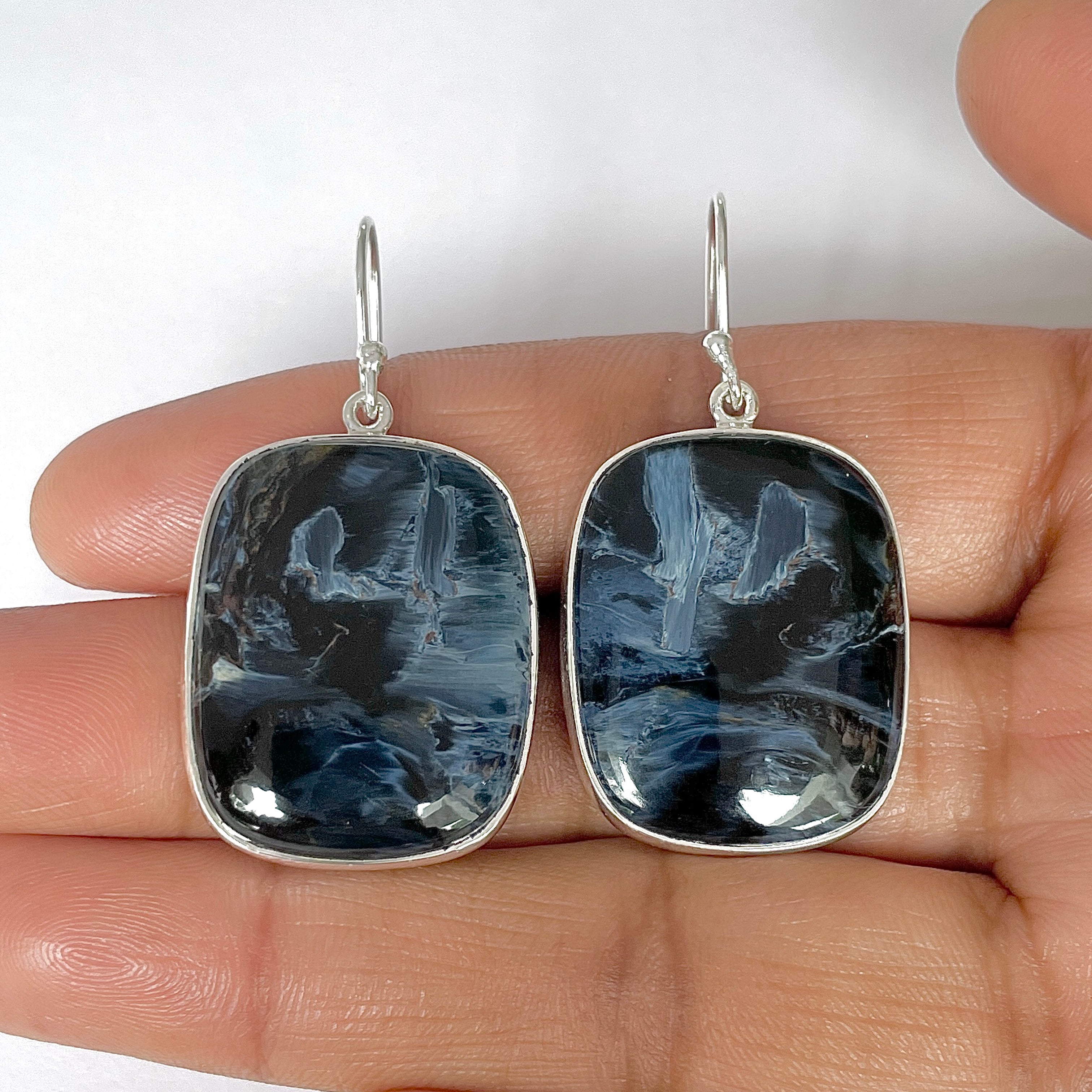 Pietersite Earring-(PIT-3-29)