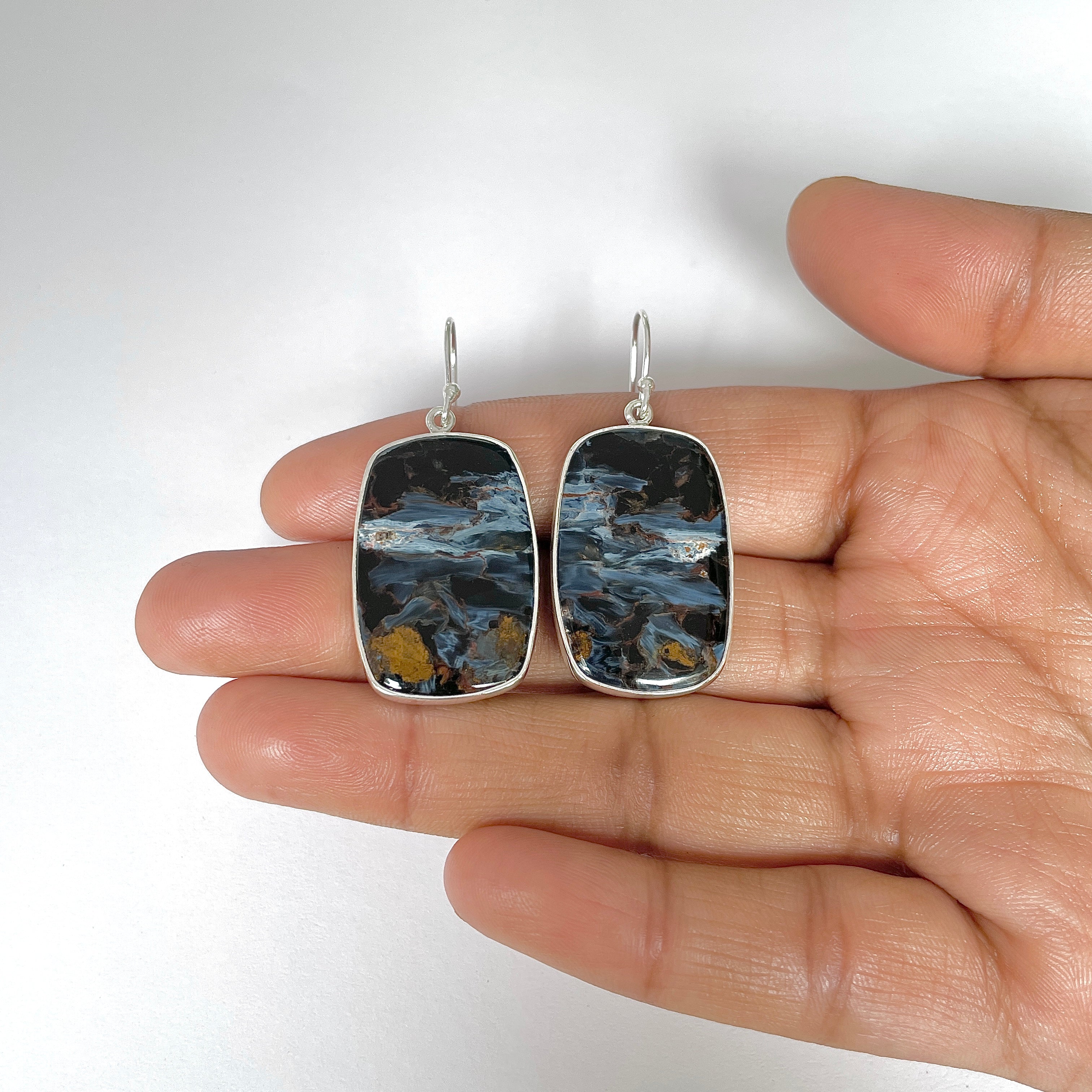 Pietersite Earring-(PIT-3-3)