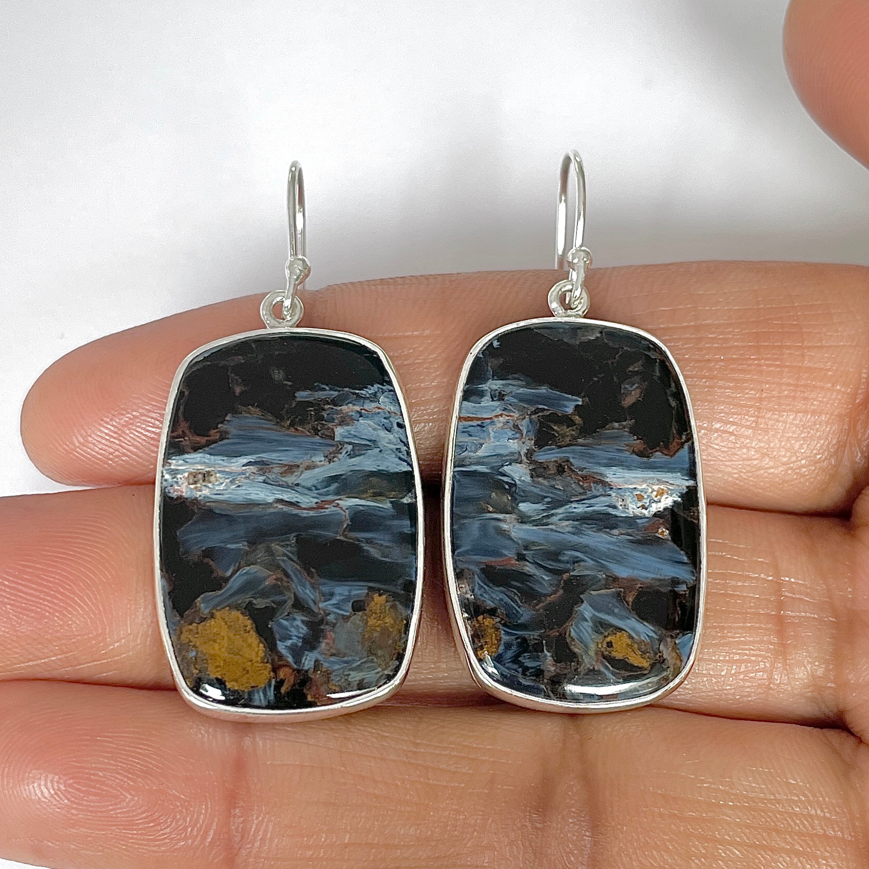 Pietersite Earring-(PIT-3-3)