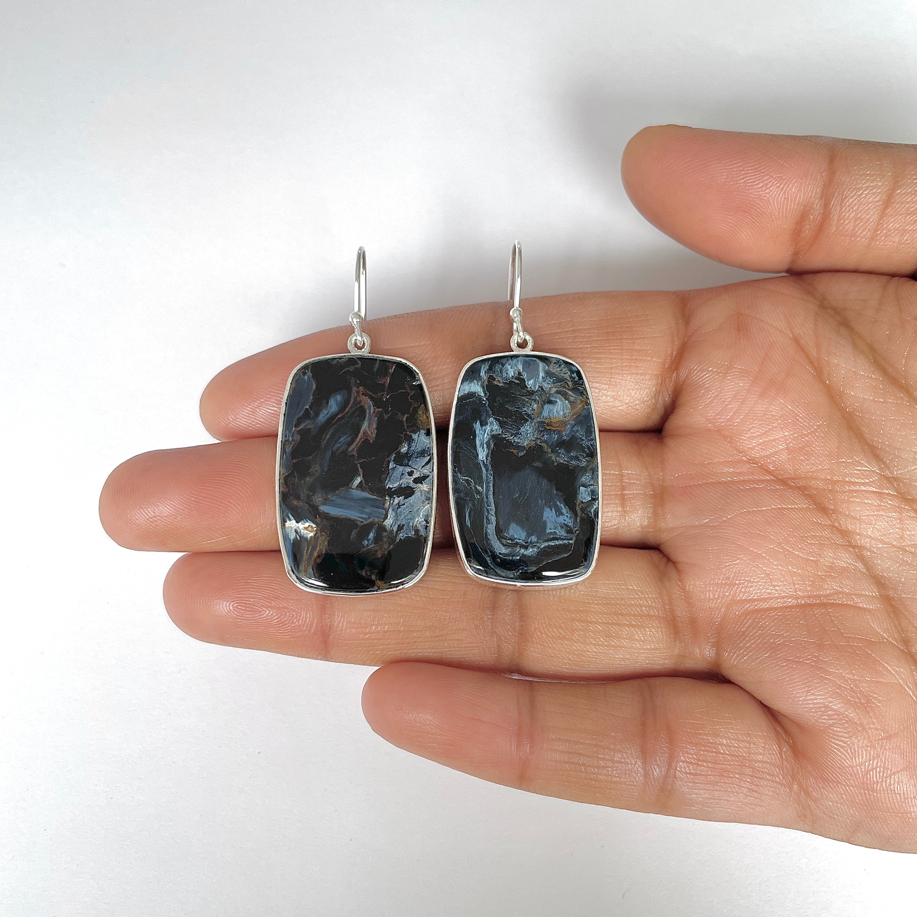Pietersite Earring-(PIT-3-30)