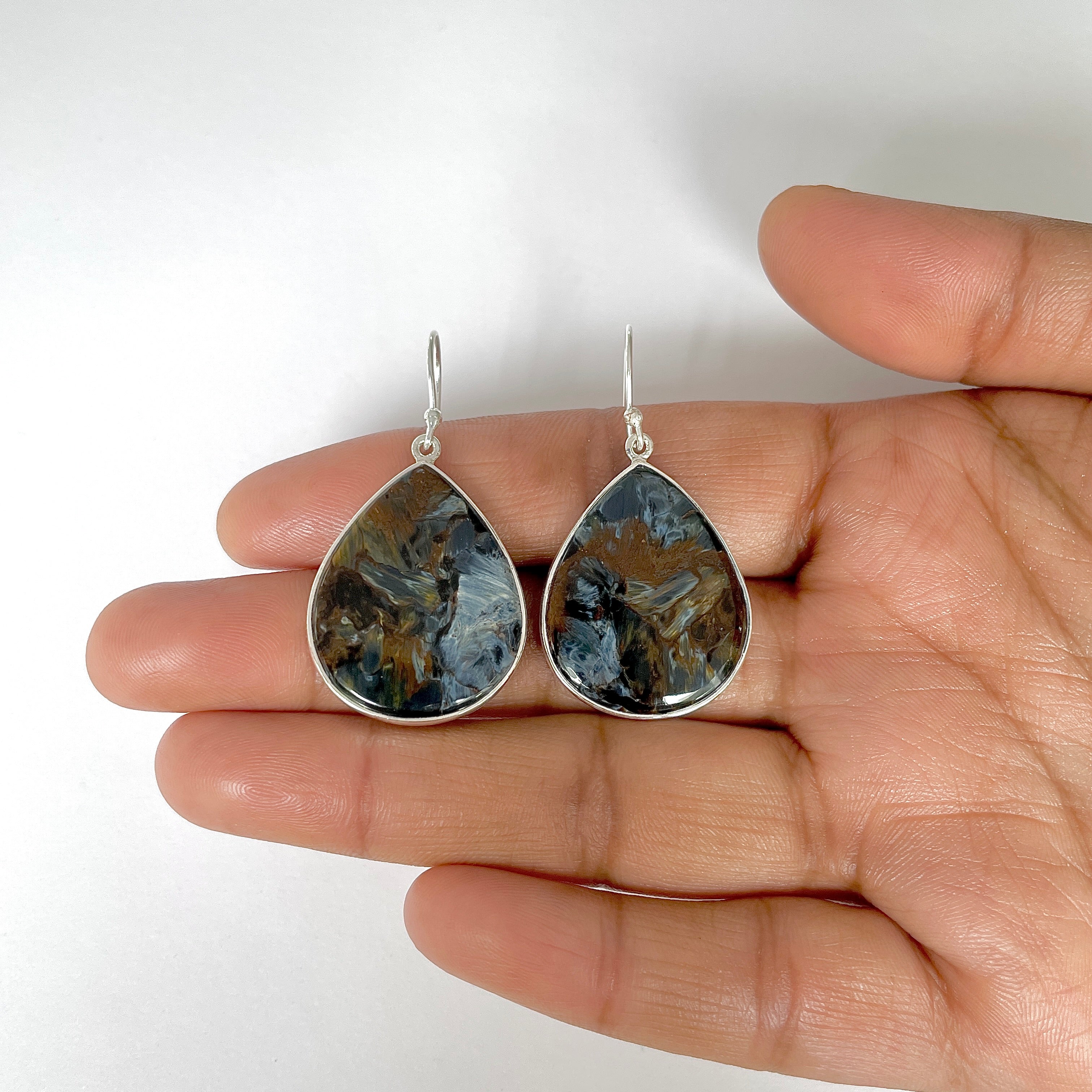 Pietersite Earring-(PIT-3-32)