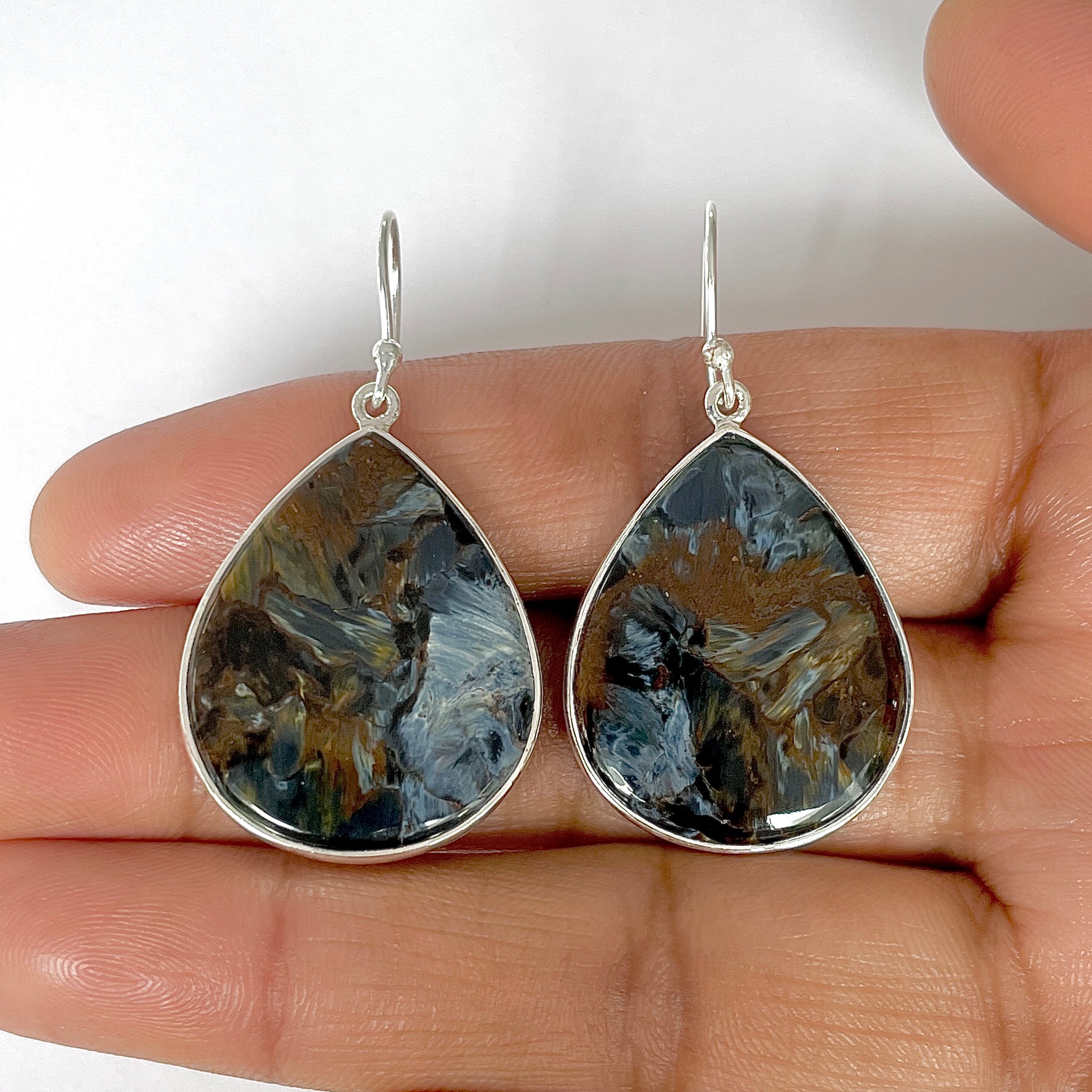 Pietersite Earring-(PIT-3-32)