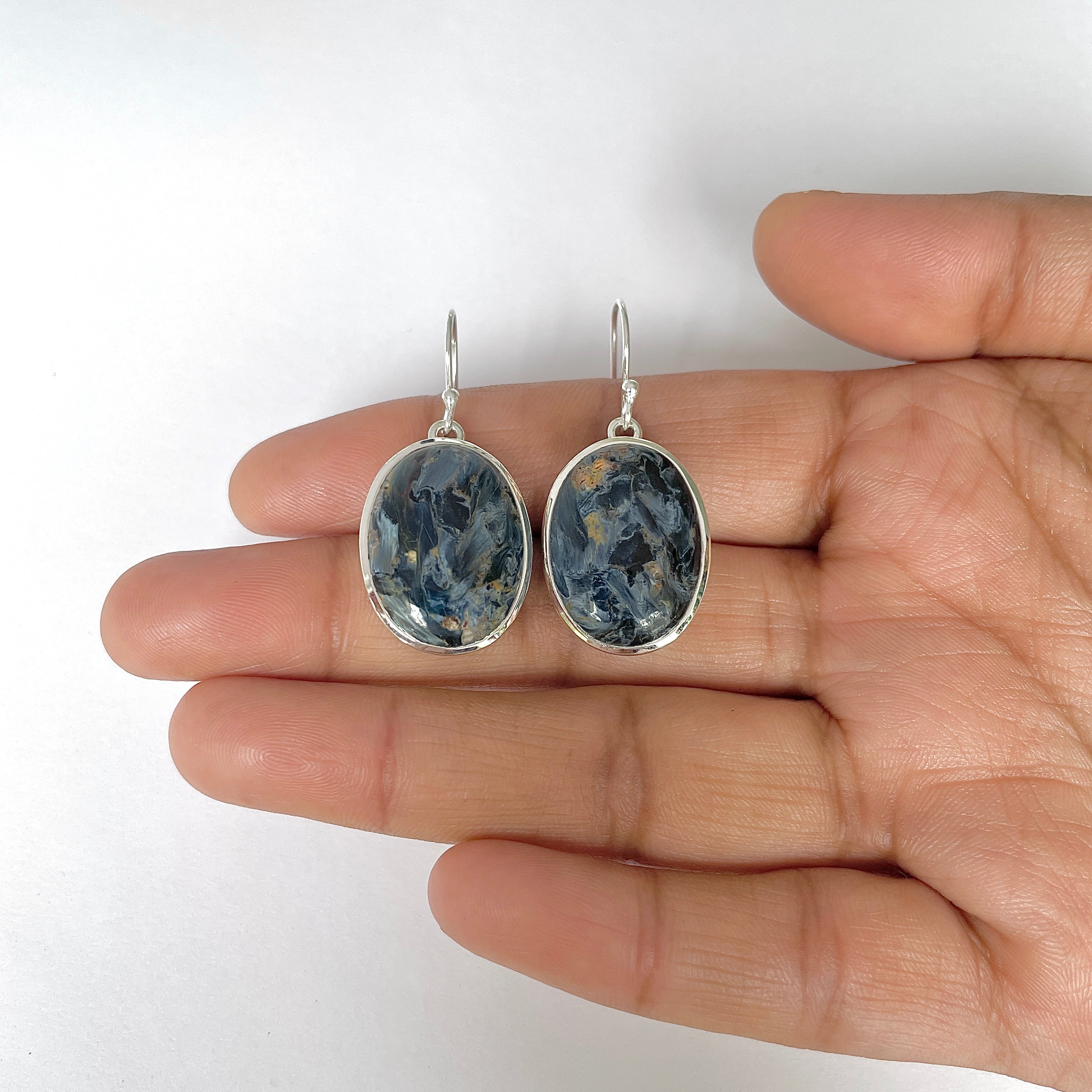 Pietersite Earring-(PIT-3-39)