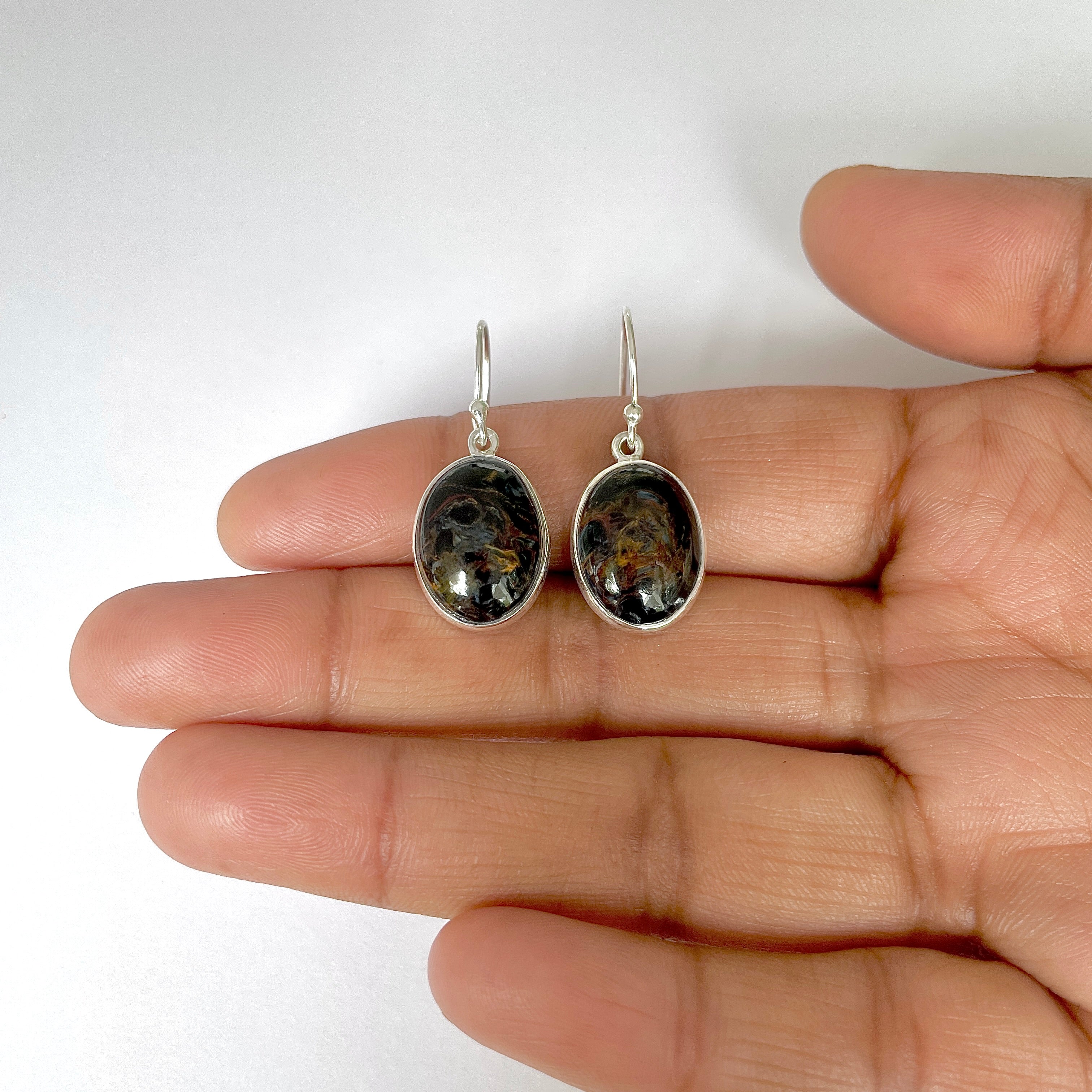 Pietersite Earring-(PIT-3-42)