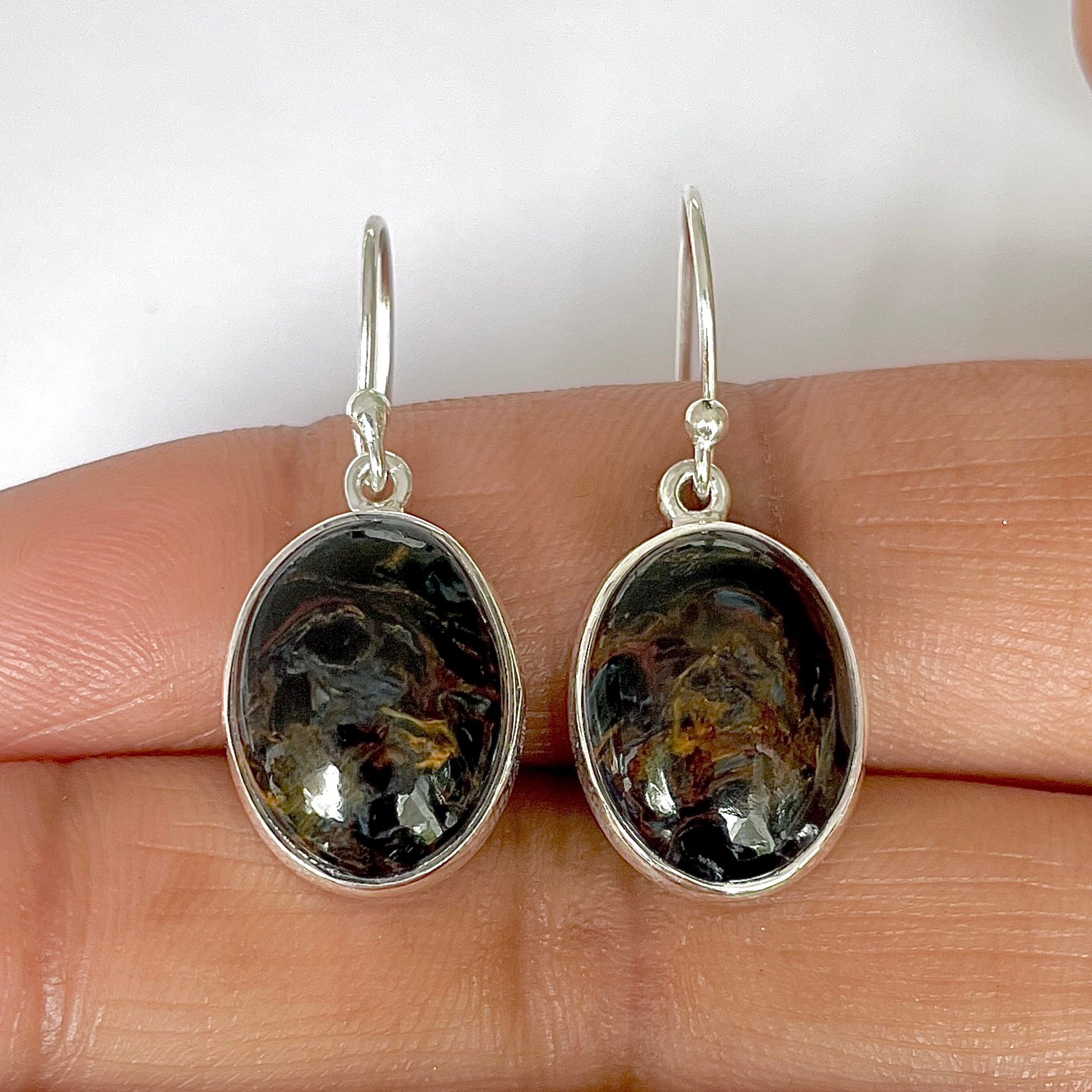 Pietersite Earring-(PIT-3-42)