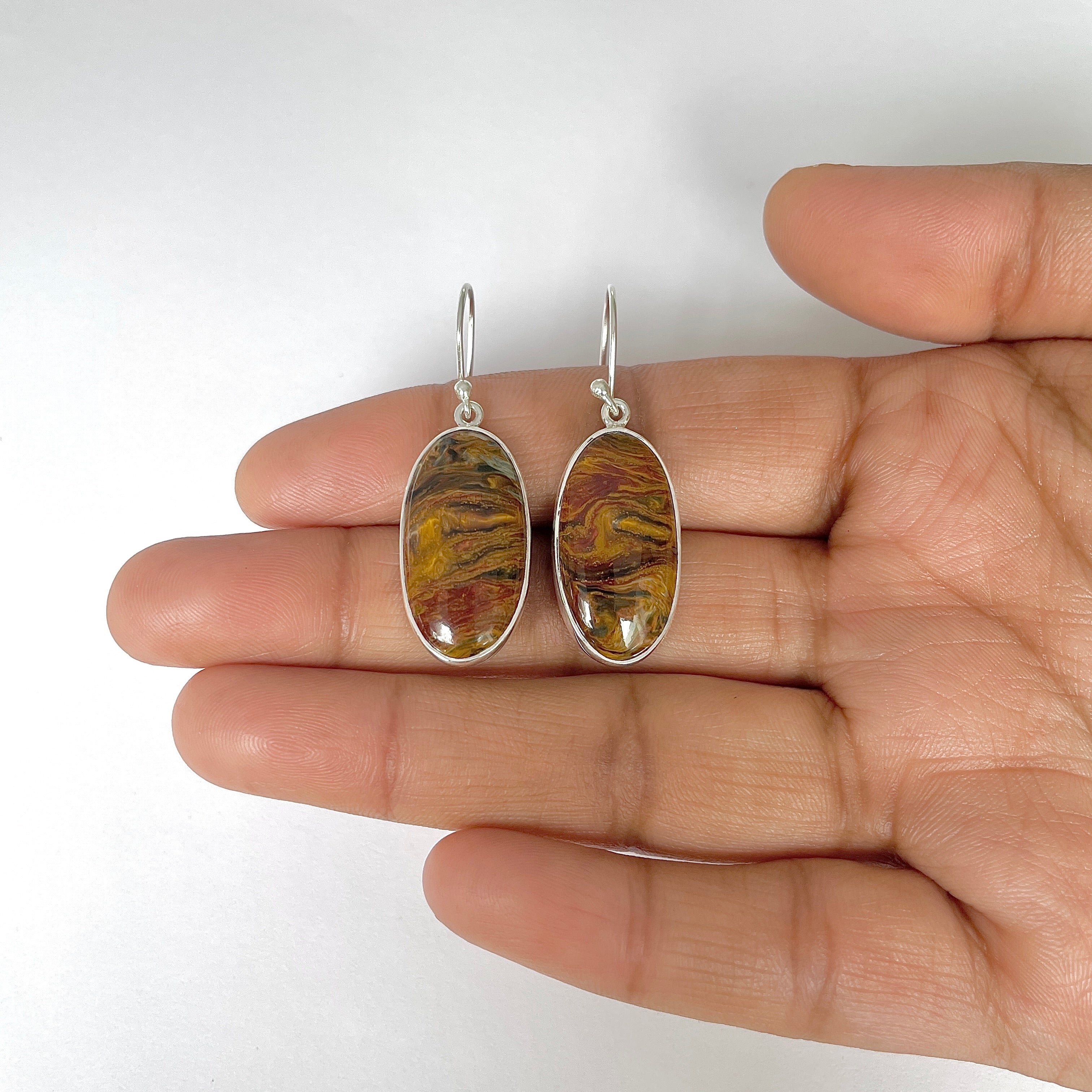Pietersite Earring-(PIT-3-47)