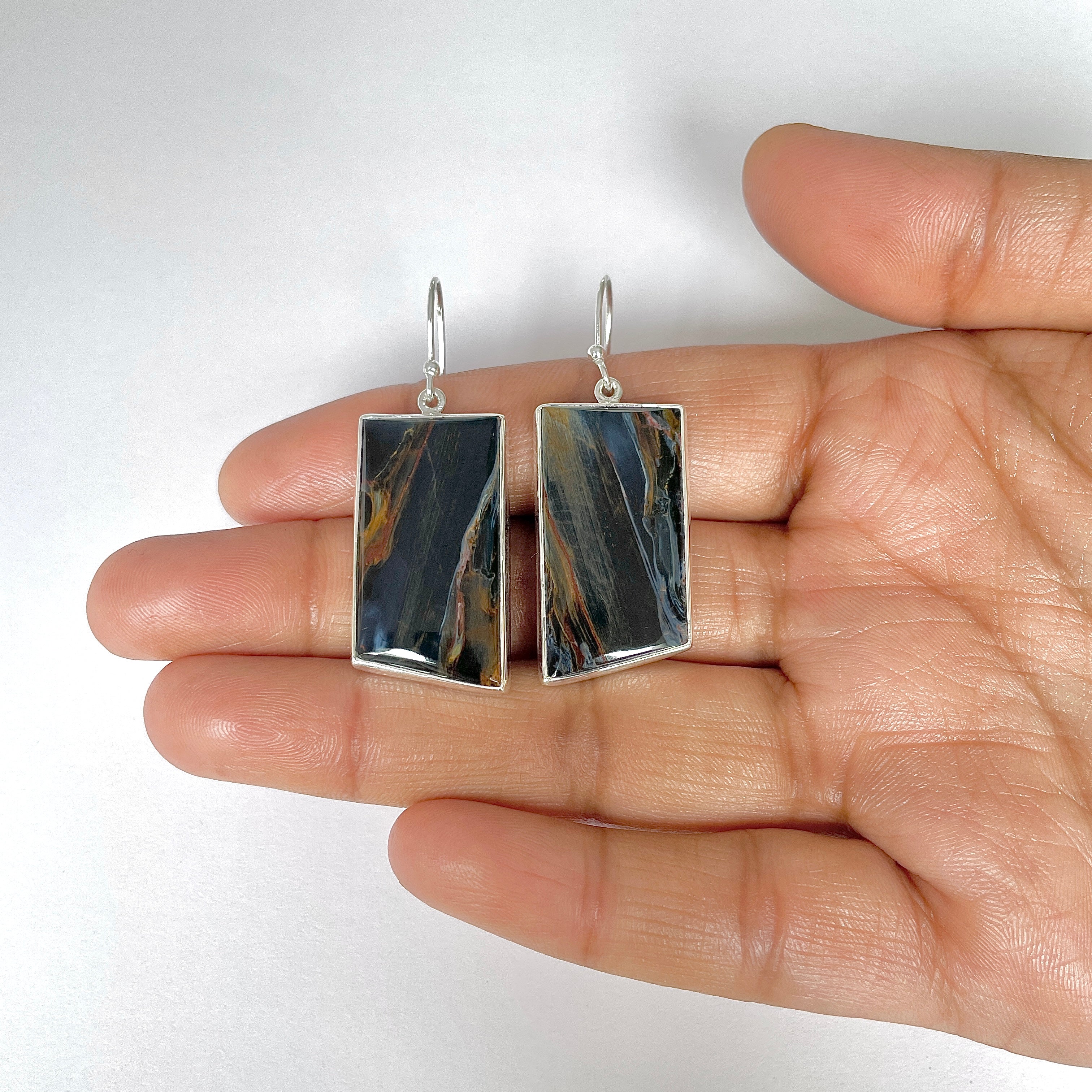 Pietersite Earring-(PIT-3-5)