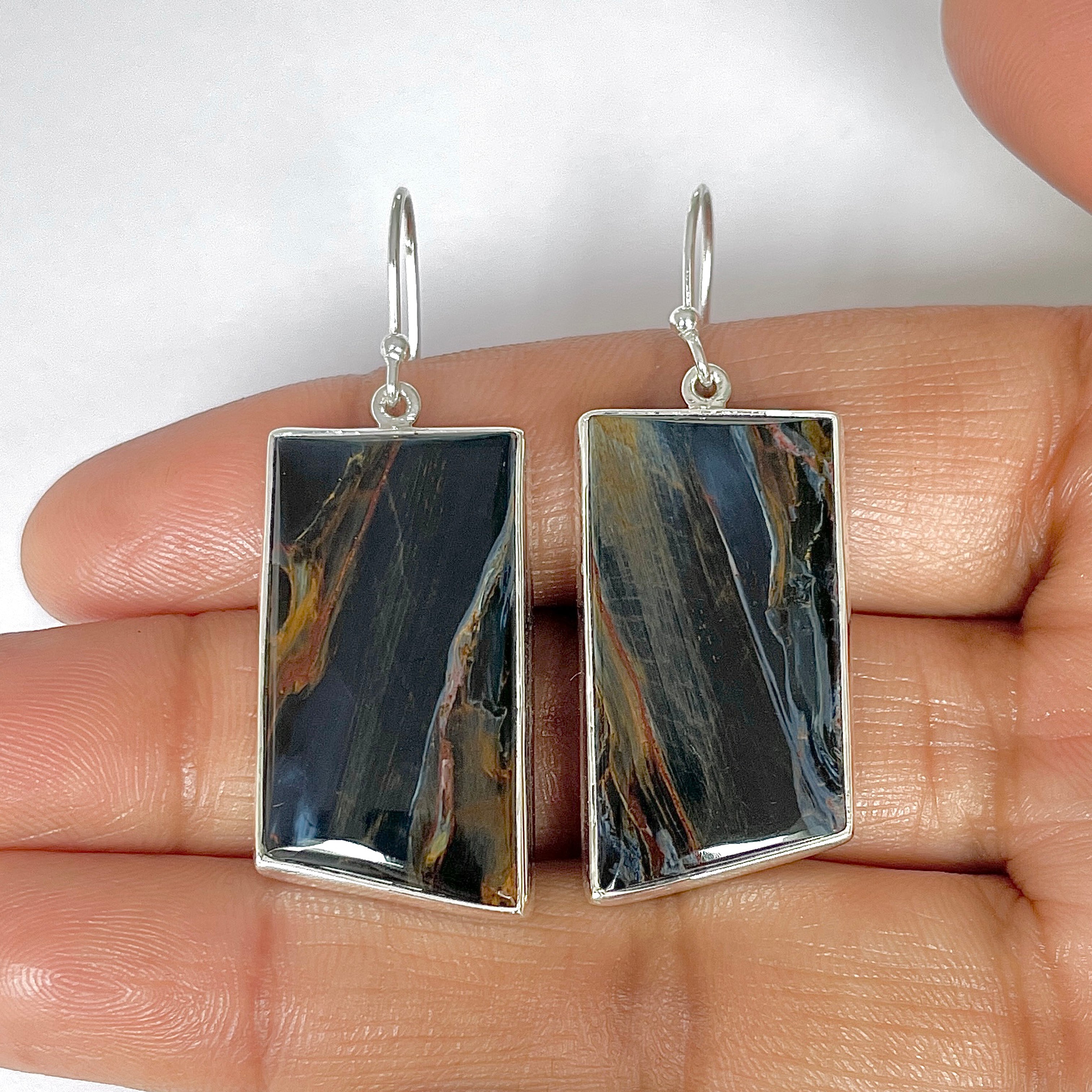 Pietersite Earring-(PIT-3-5)
