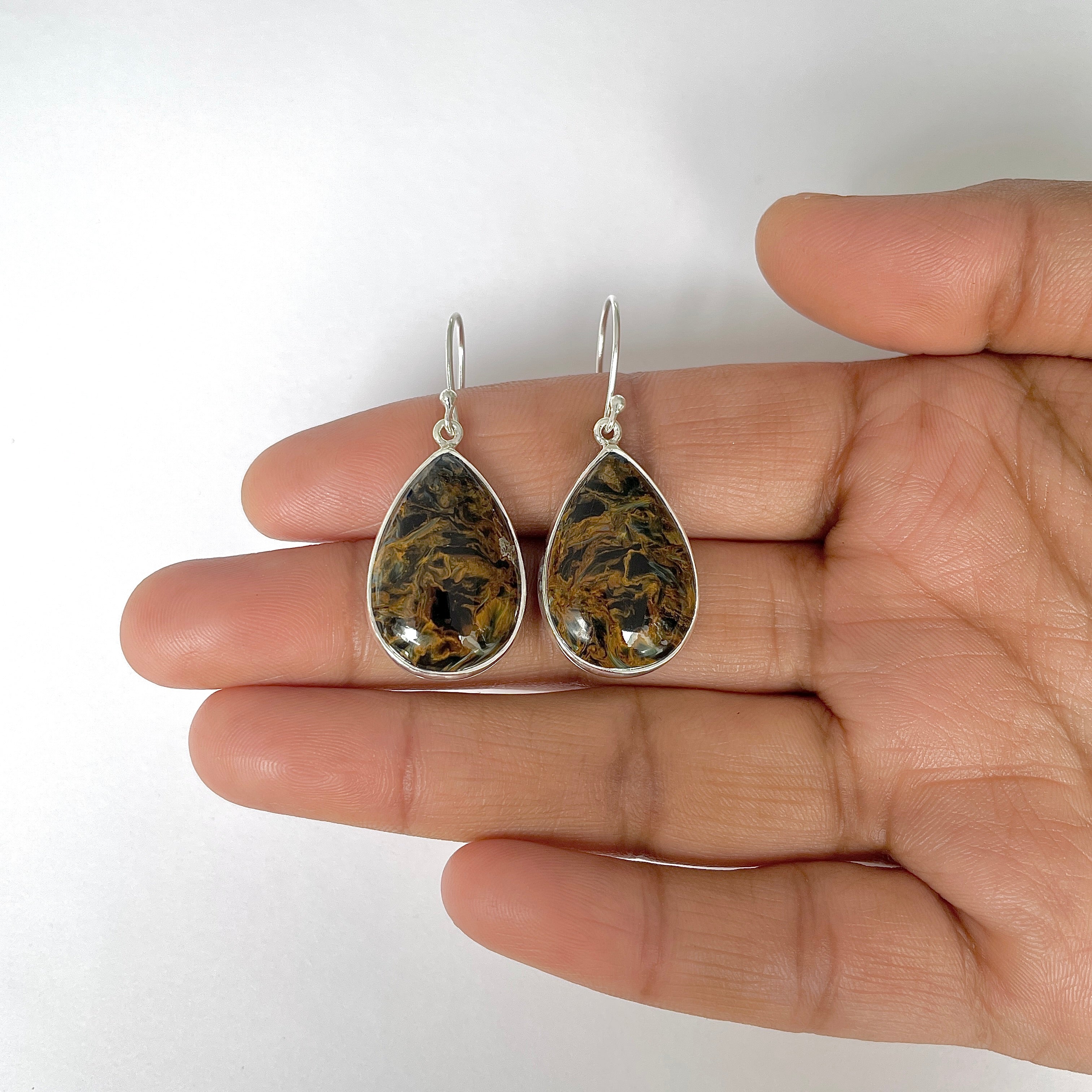 Pietersite Earring-(PIT-3-50)