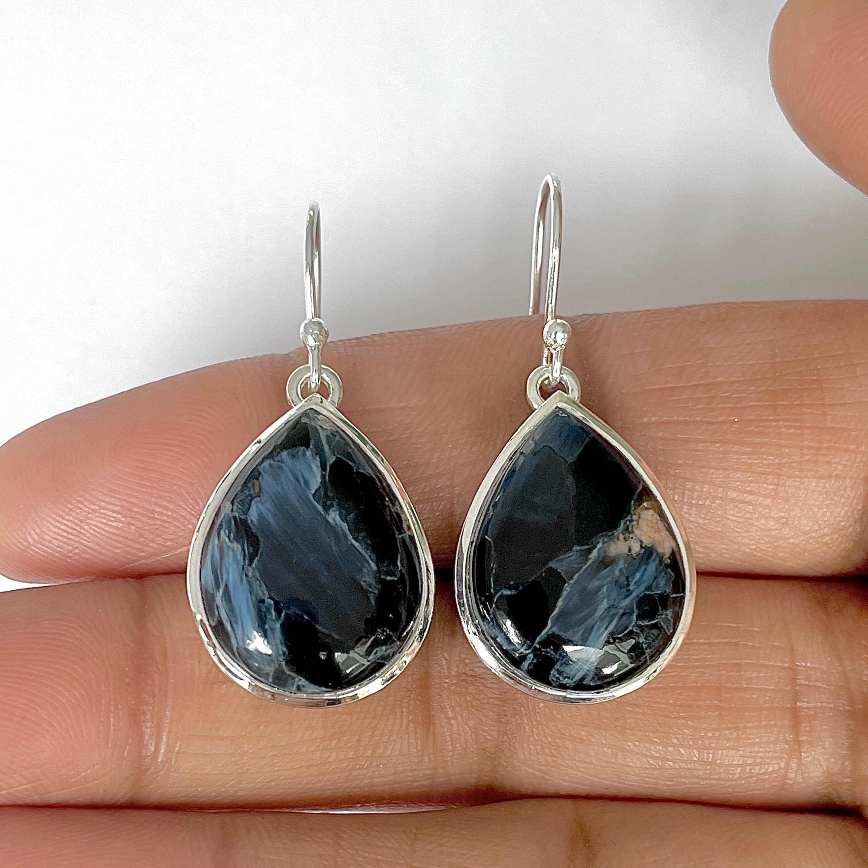 Pietersite Earring-(PIT-3-53)