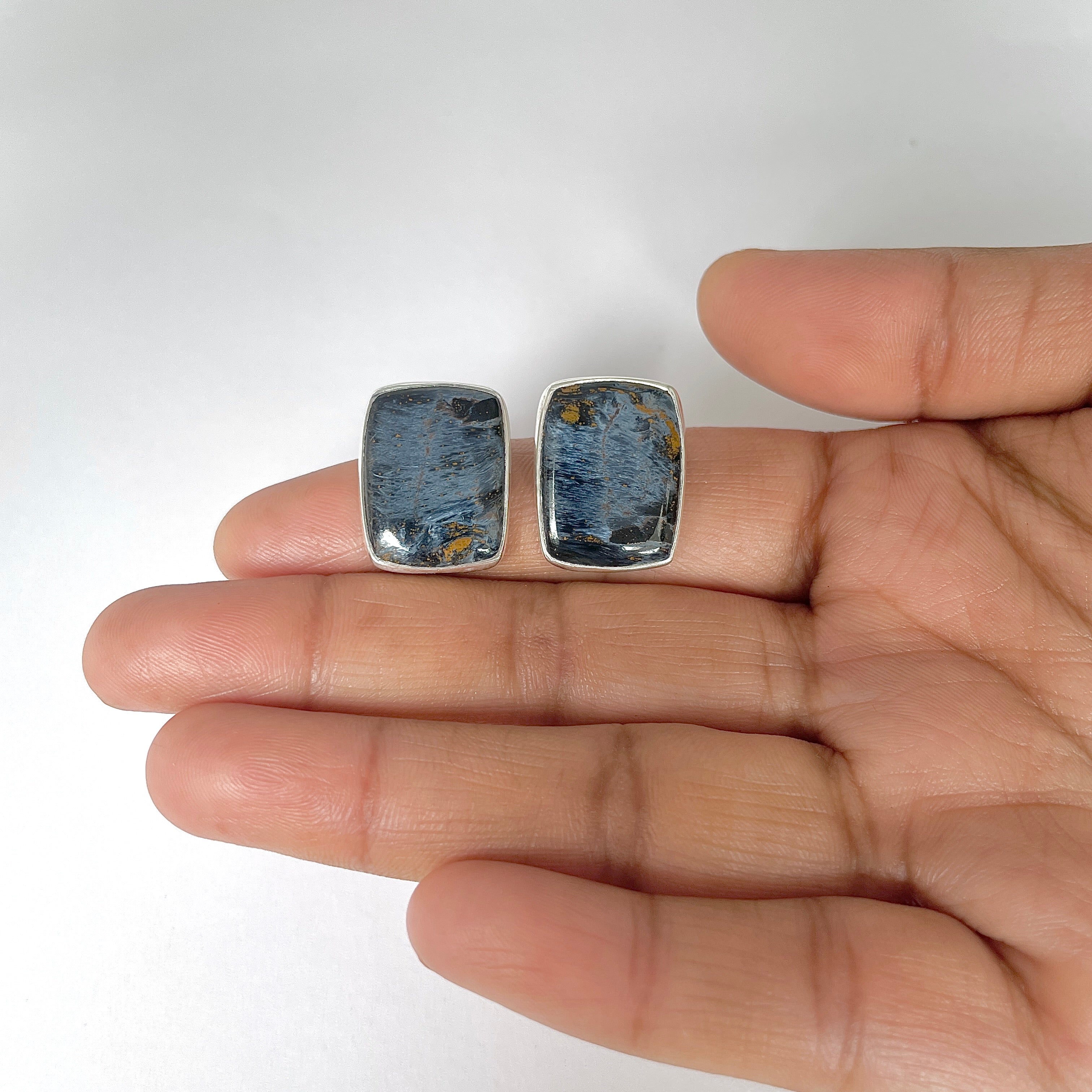Pietersite Earring-(PIT-3-57)
