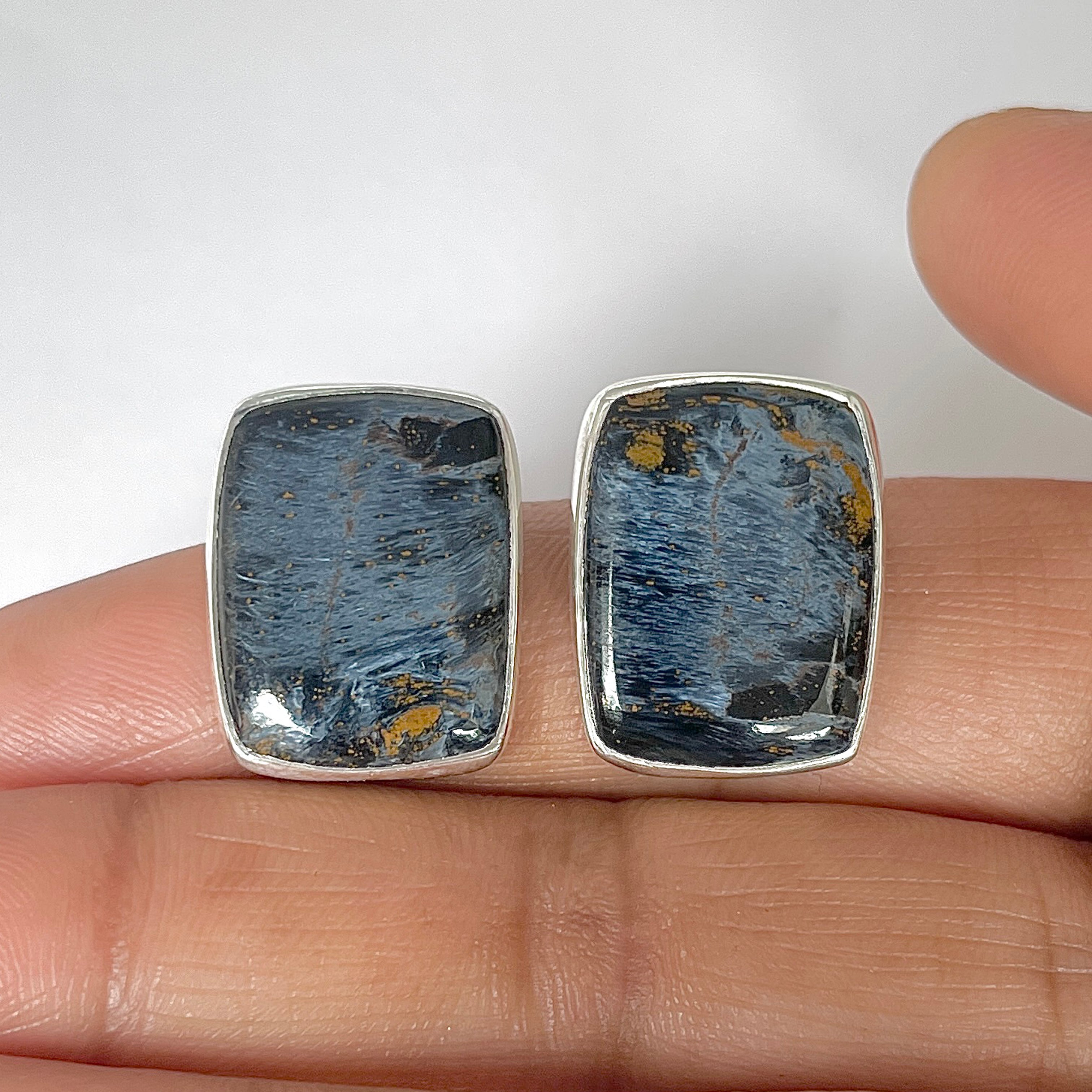 Pietersite Earring-(PIT-3-57)