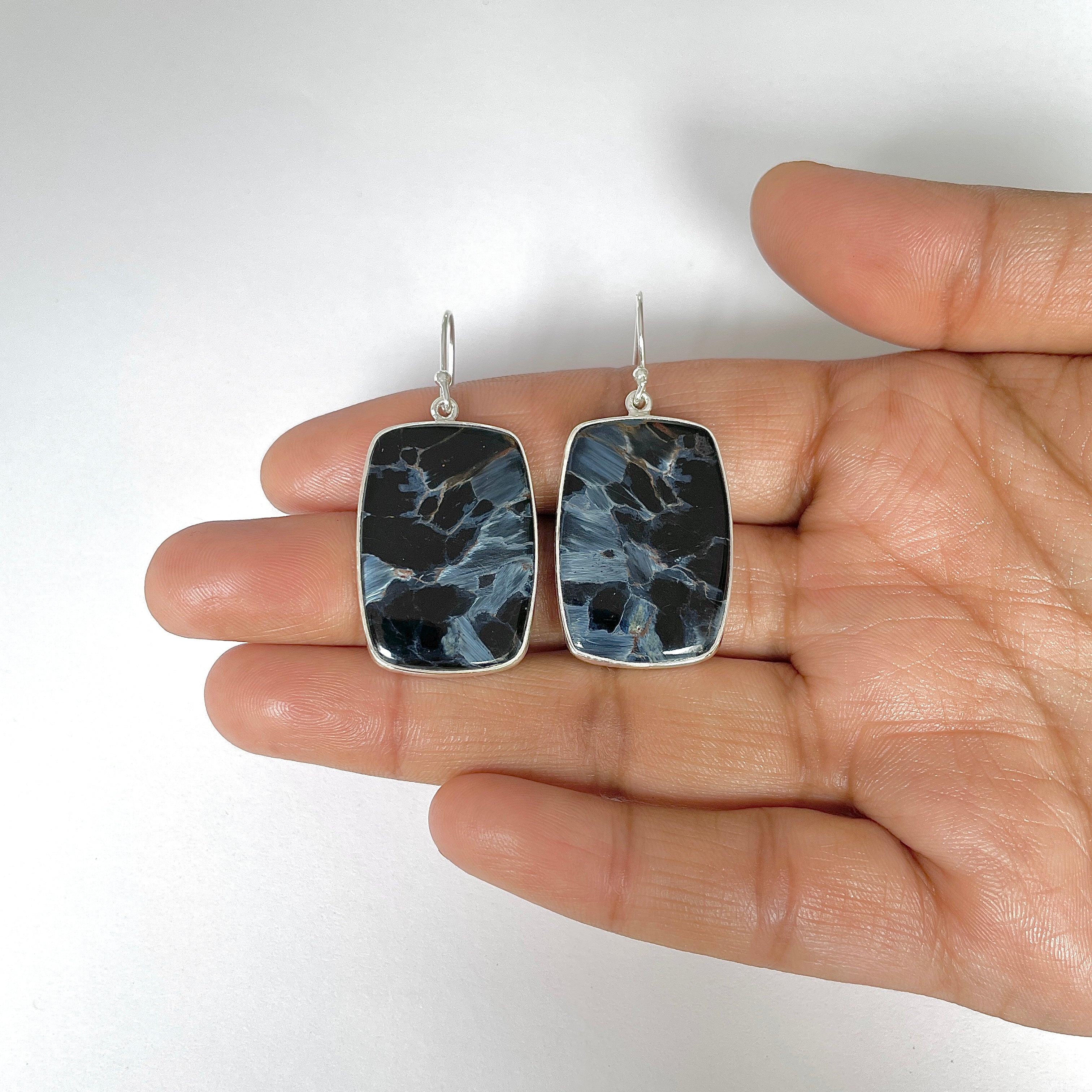 Pietersite Earring-(PIT-3-8)