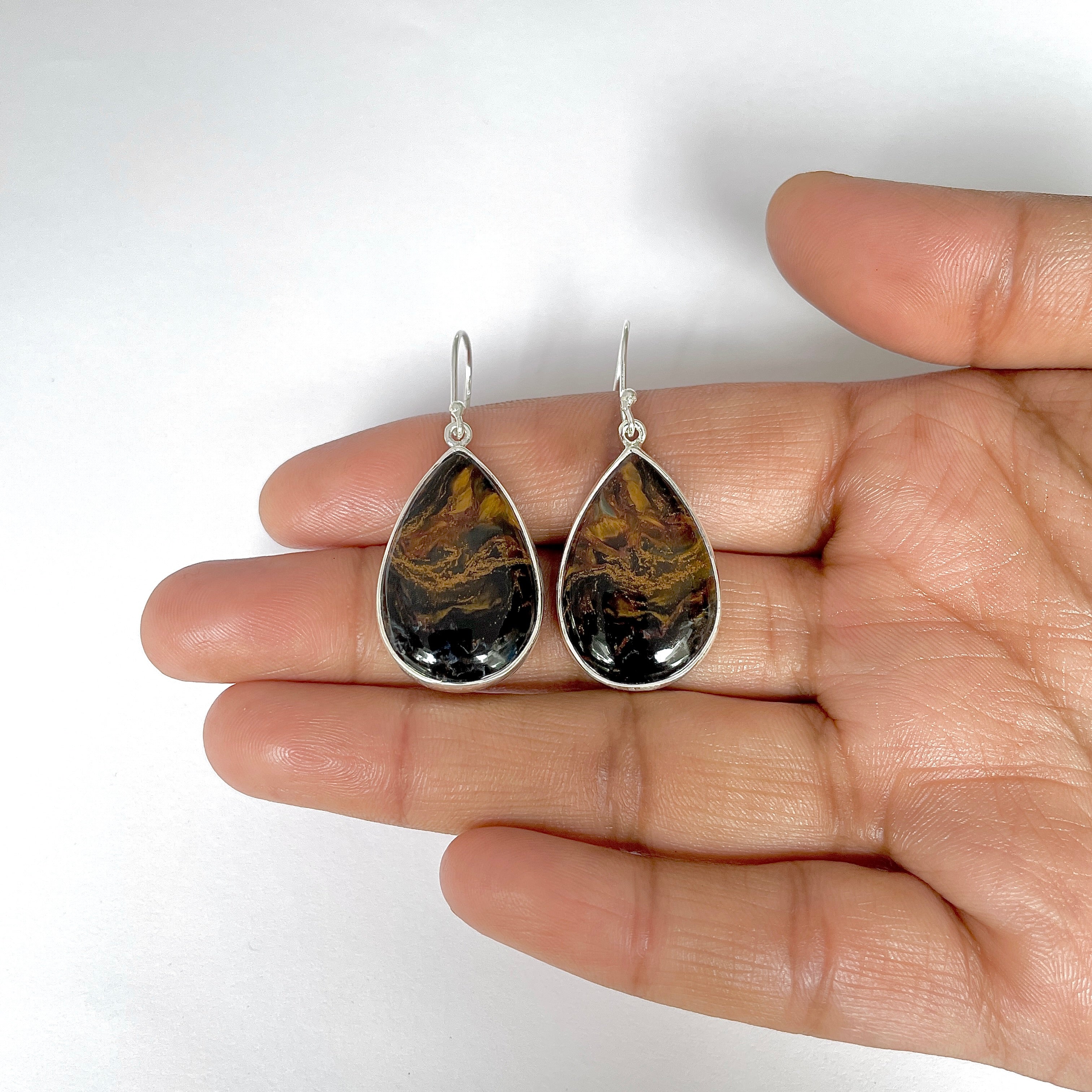 Pietersite Earring-(PIT-3-9)