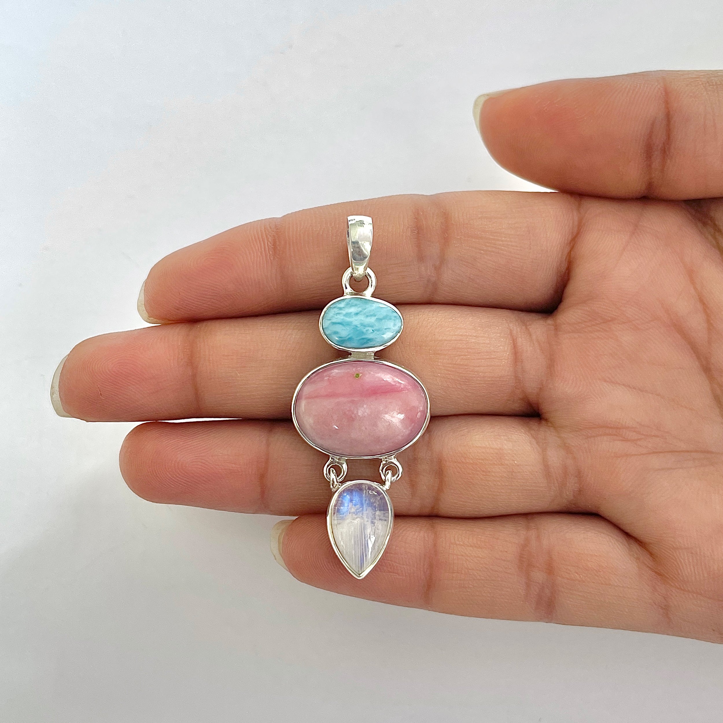Pink Opal Pendant-(PKO-1-1)