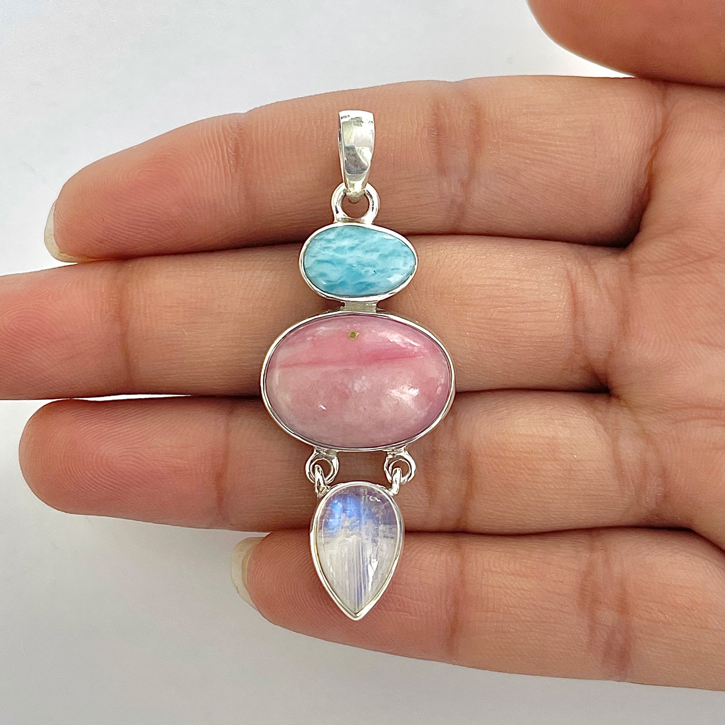 Pink Opal Pendant-(PKO-1-1)