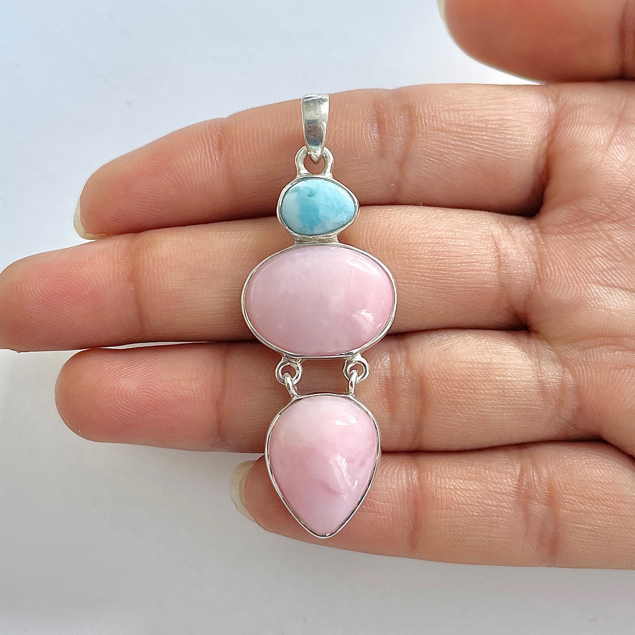 Pink Opal Pendant-(PKO-1-11)