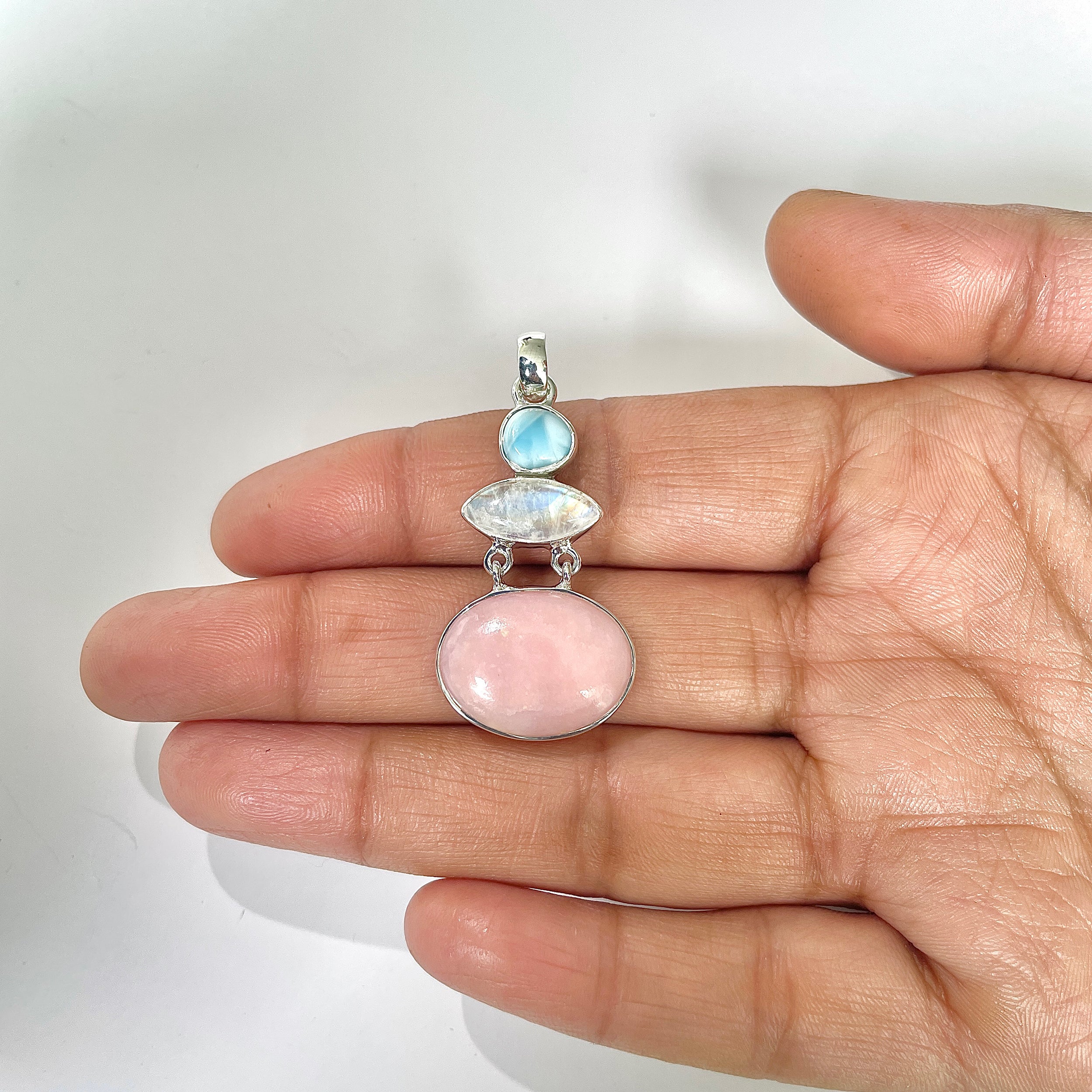 Pink Opal Pendant-(PKO-1-12)