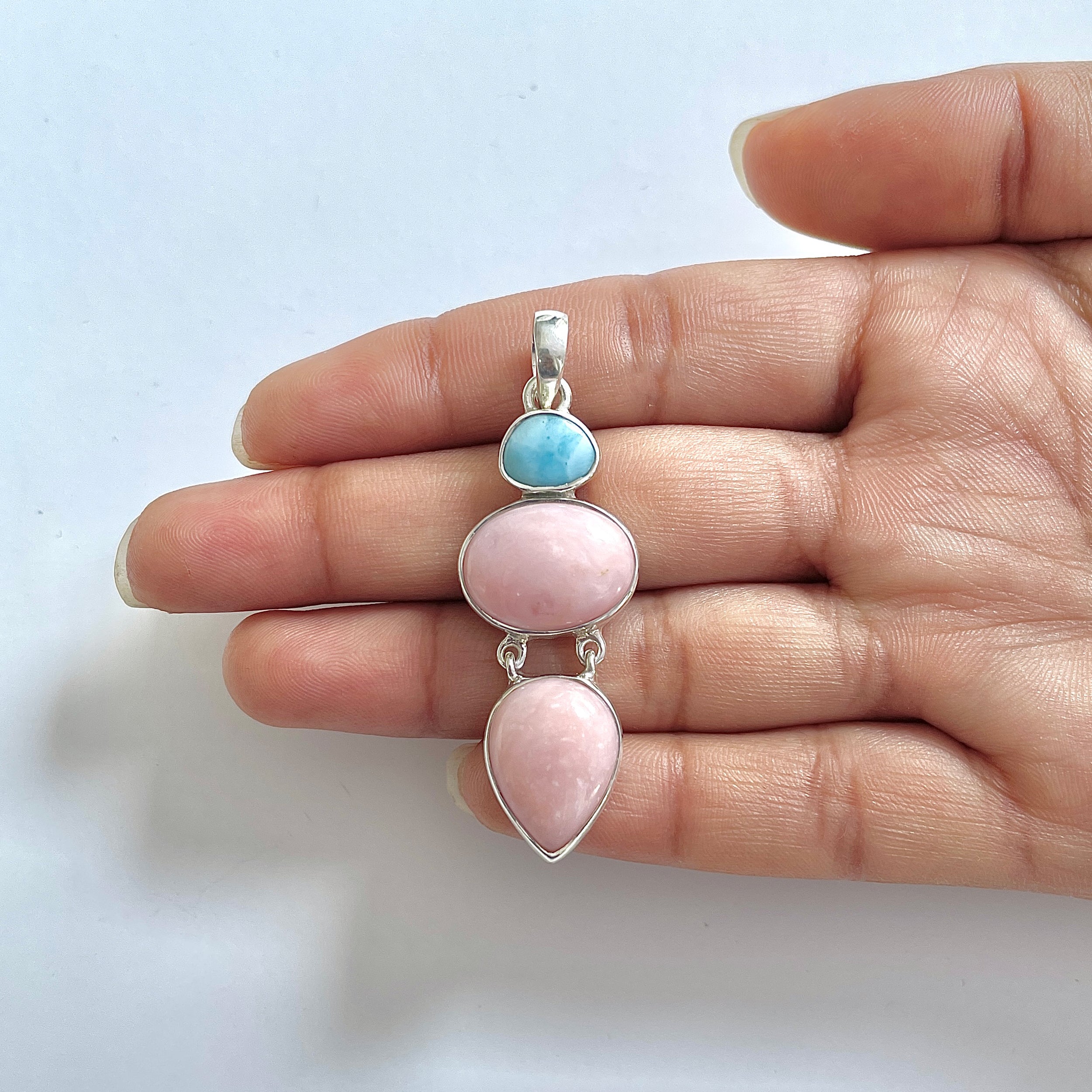 Pink Opal Pendant-(PKO-1-7)