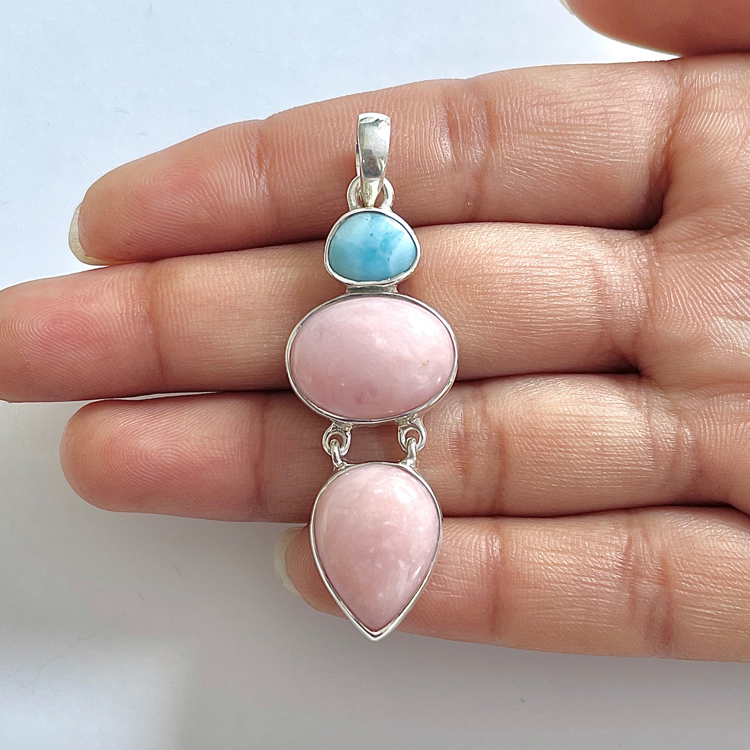 Pink Opal Pendant-(PKO-1-7)