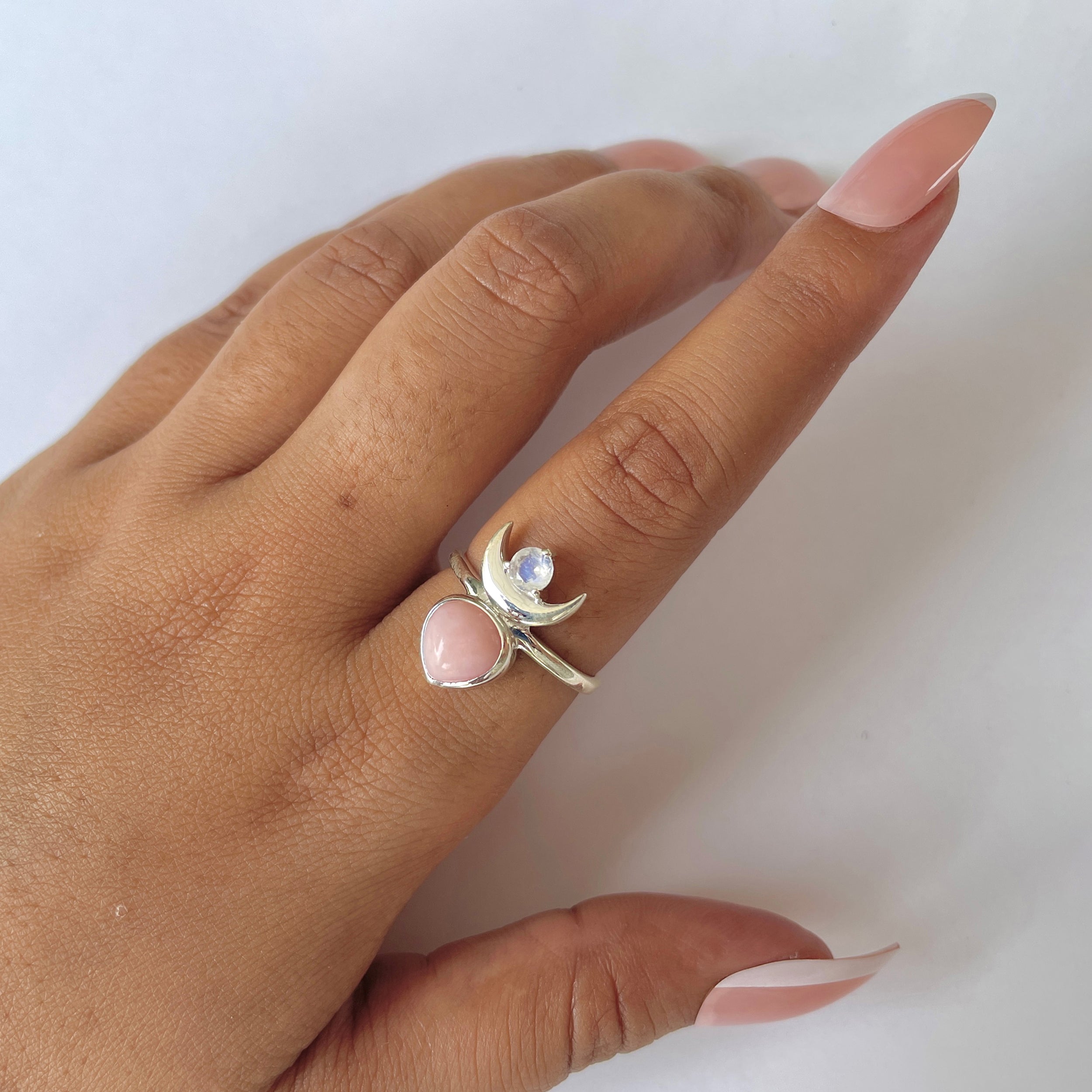 Pink Opal Ring-(PKO-RDR-2545.)