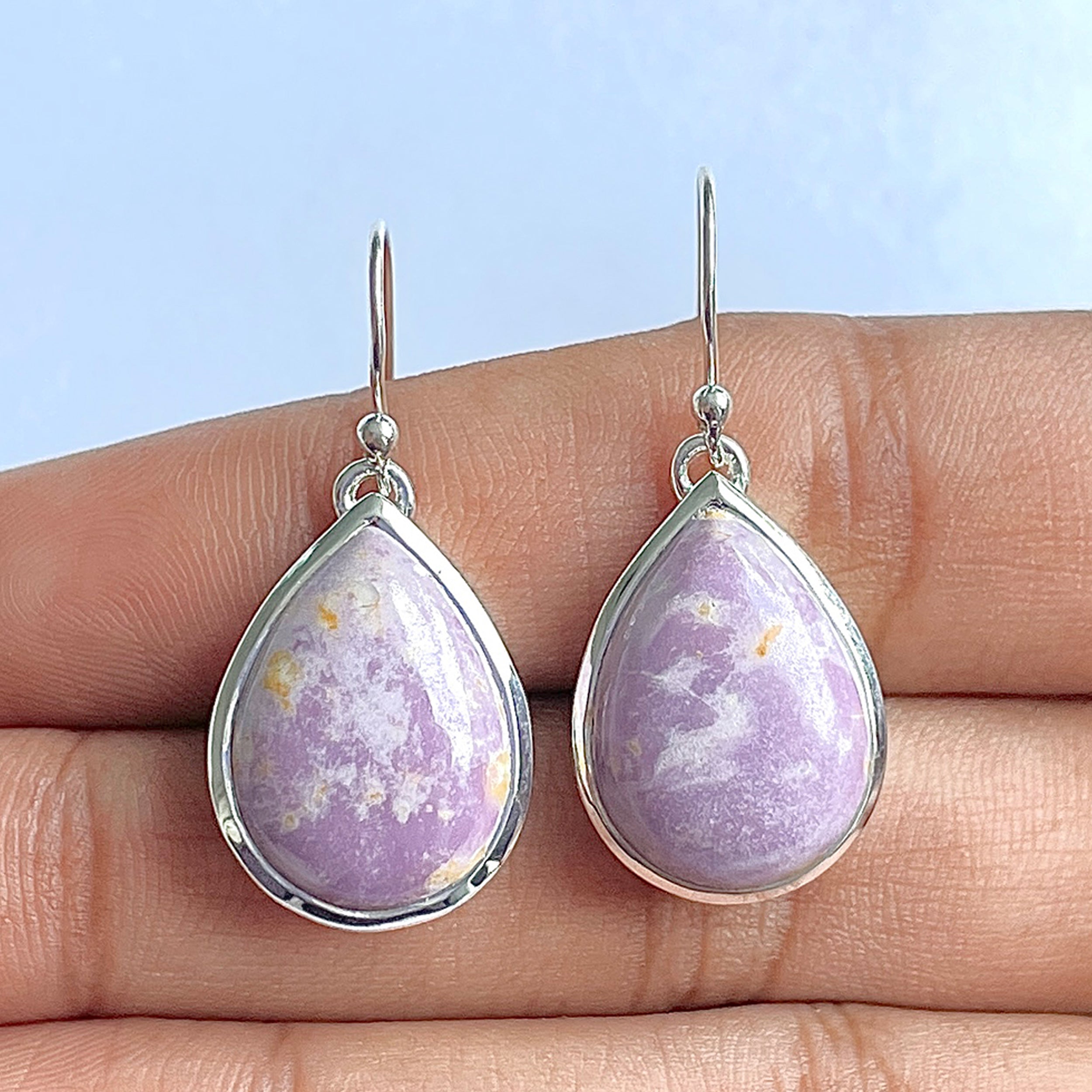 Phosphosiderite Earring-(PPD-3-1)