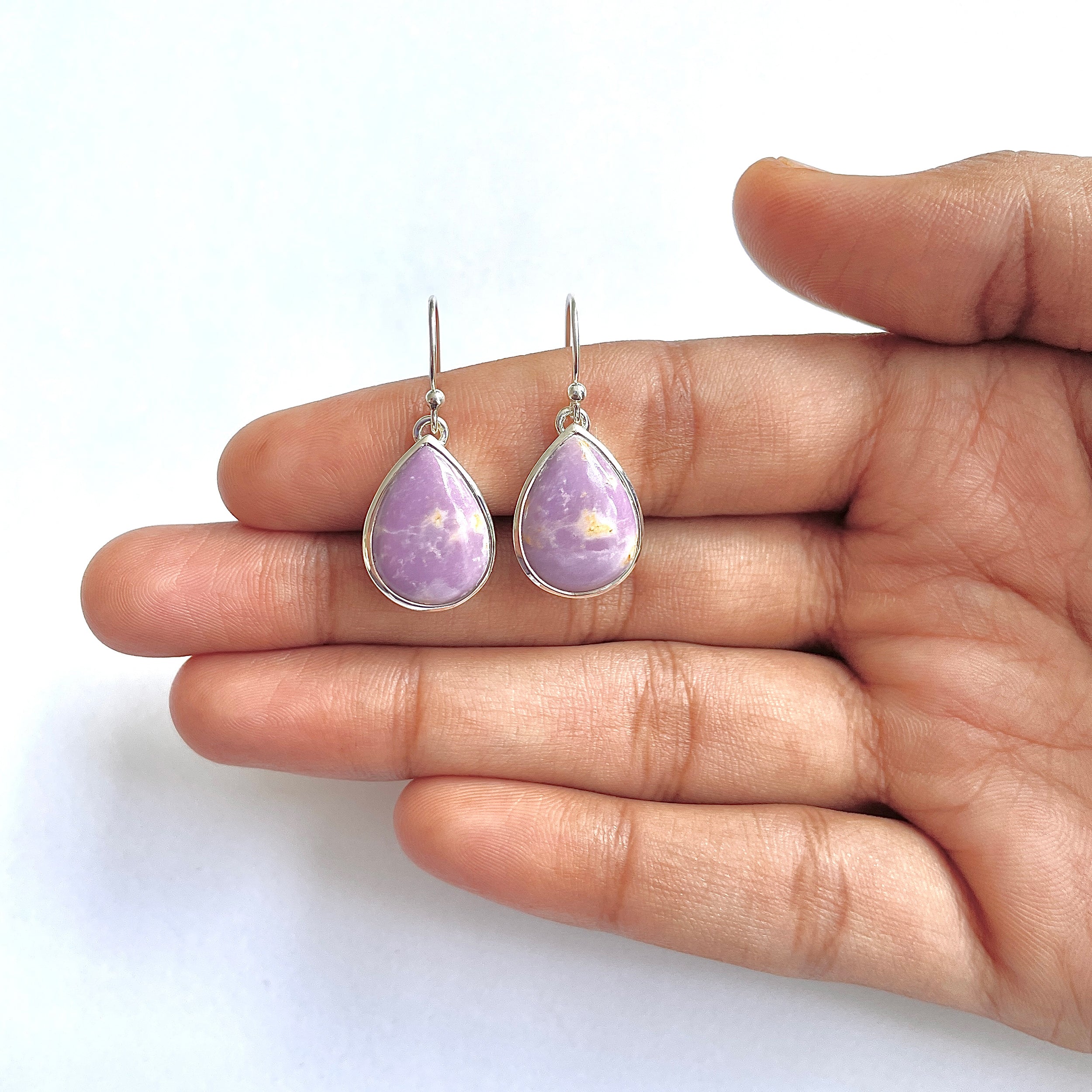 Phosphosiderite Earring-(PPD-3-10)