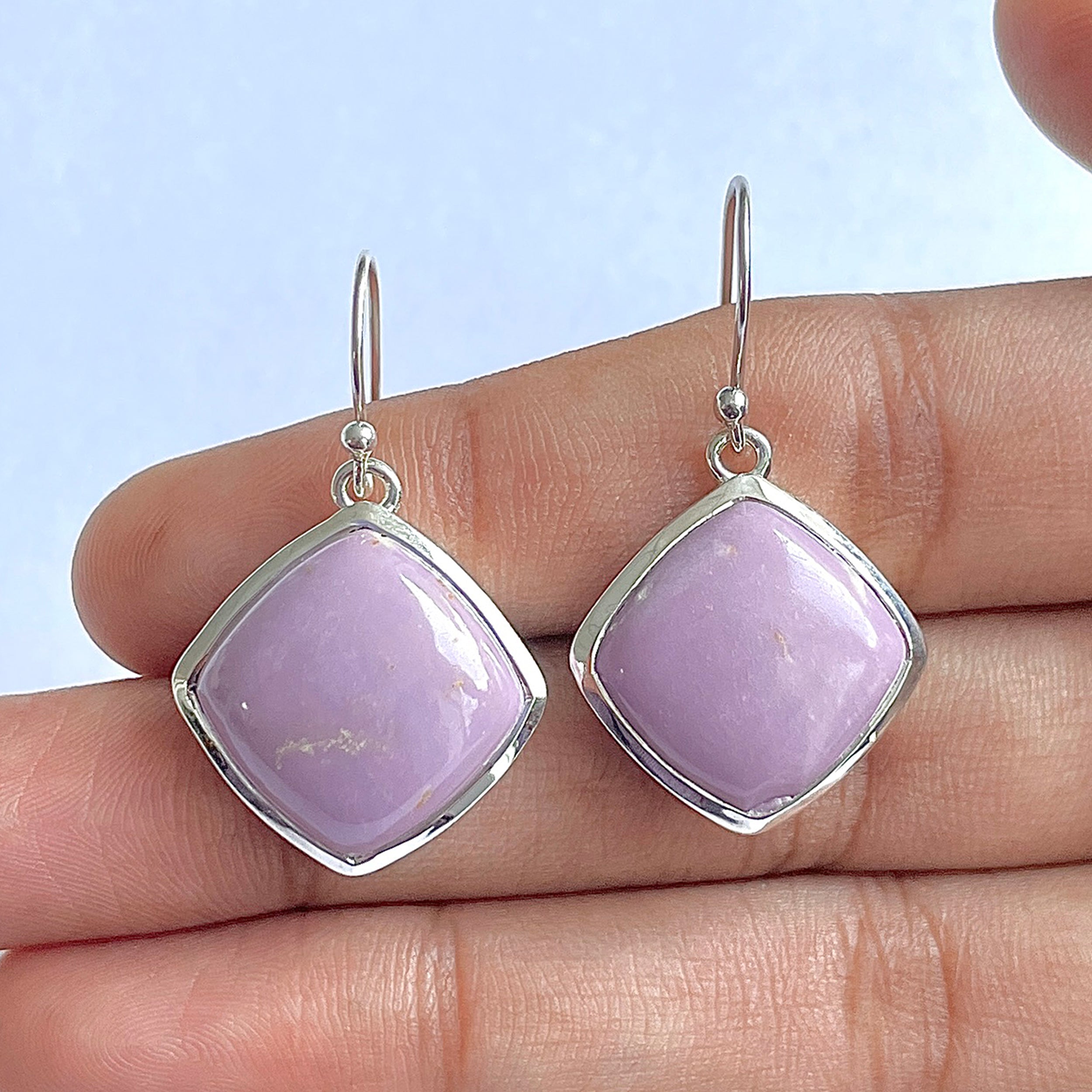 Phosphosiderite Earring-(PPD-3-11)