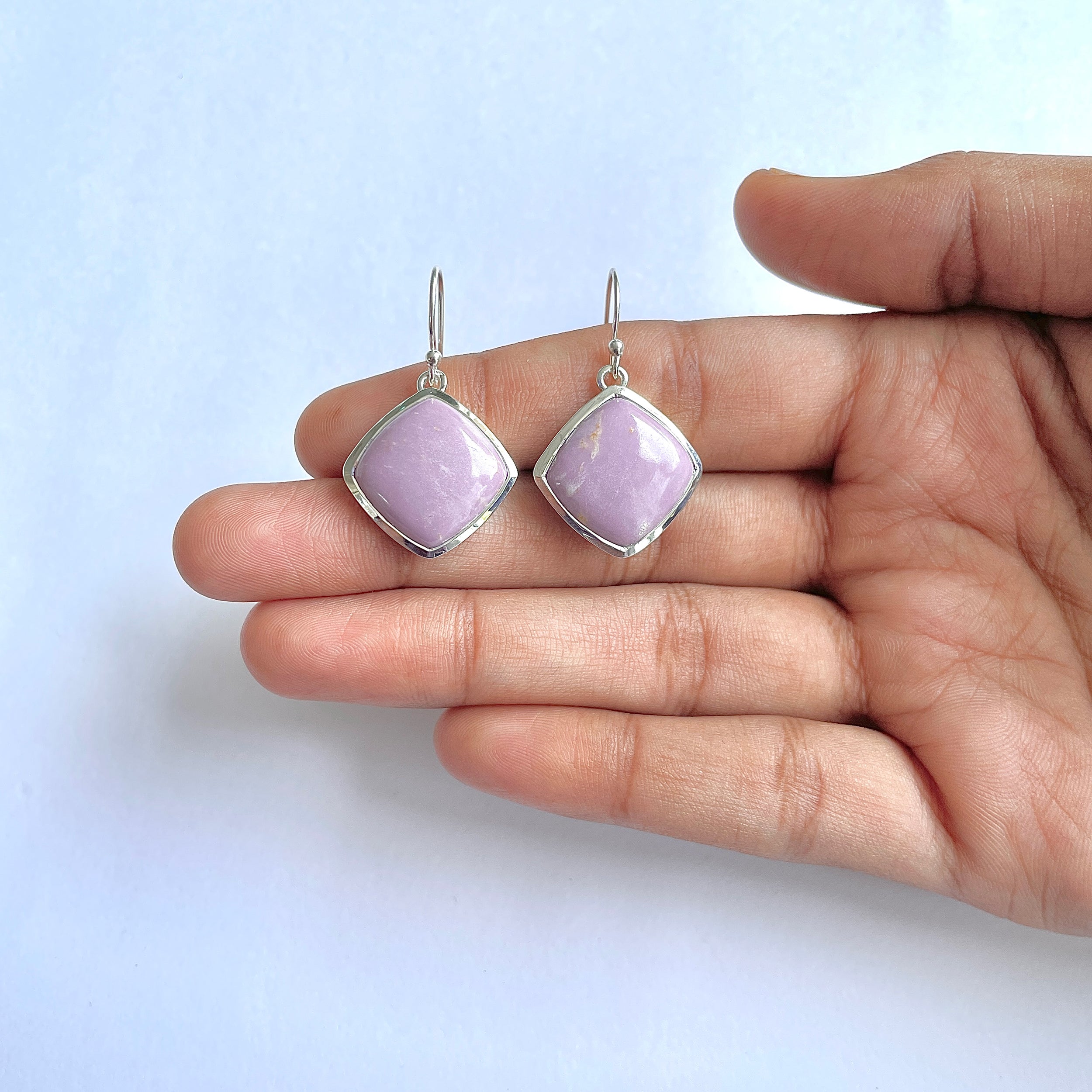 Phosphosiderite Earring-(PPD-3-13)