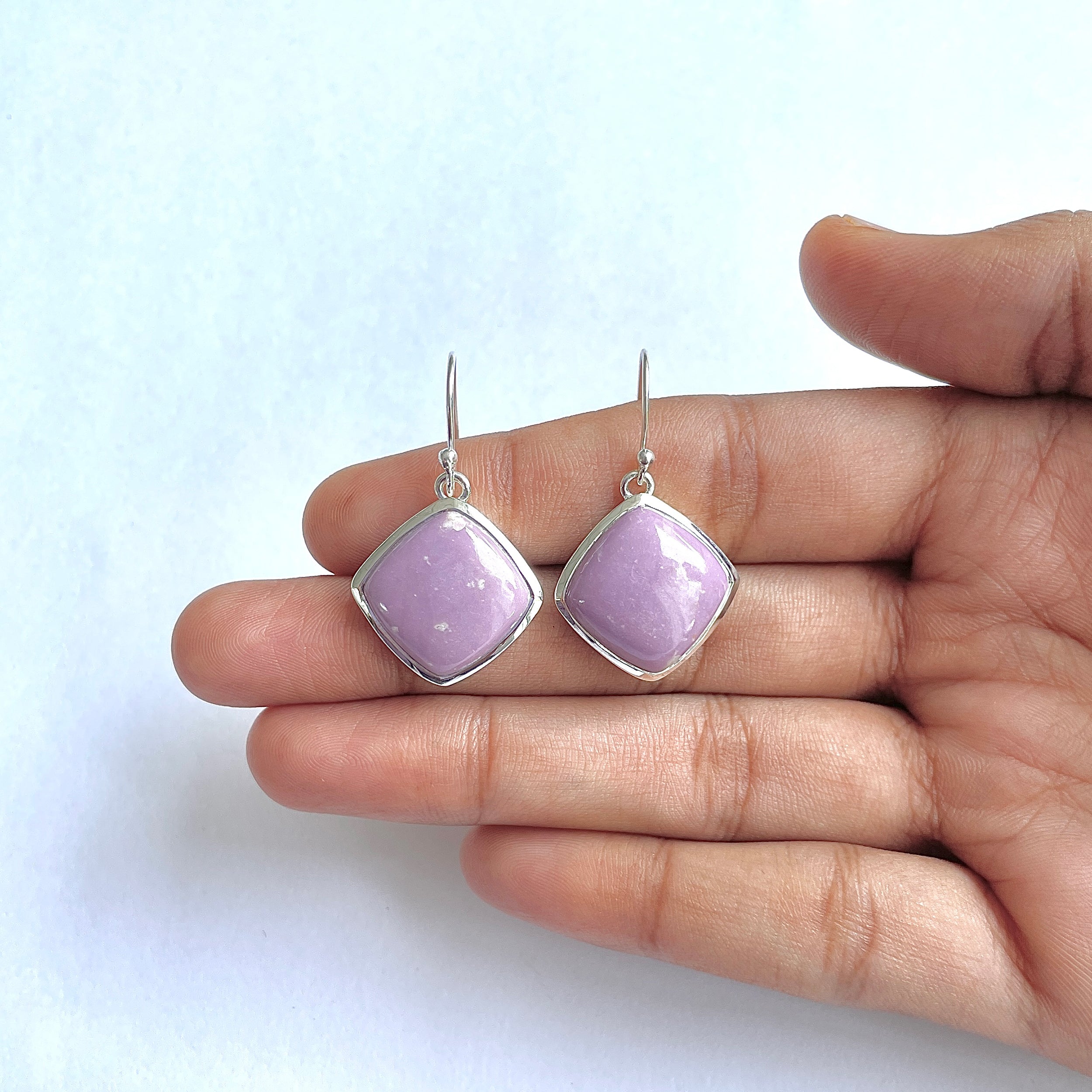 Phosphosiderite Earring-(PPD-3-14)
