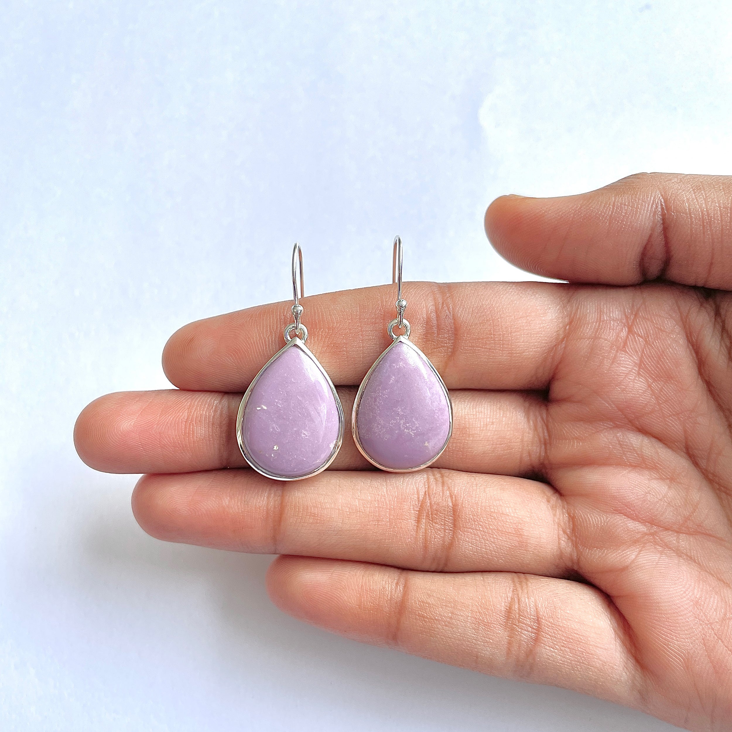 Phosphosiderite Earring-(PPD-3-3)