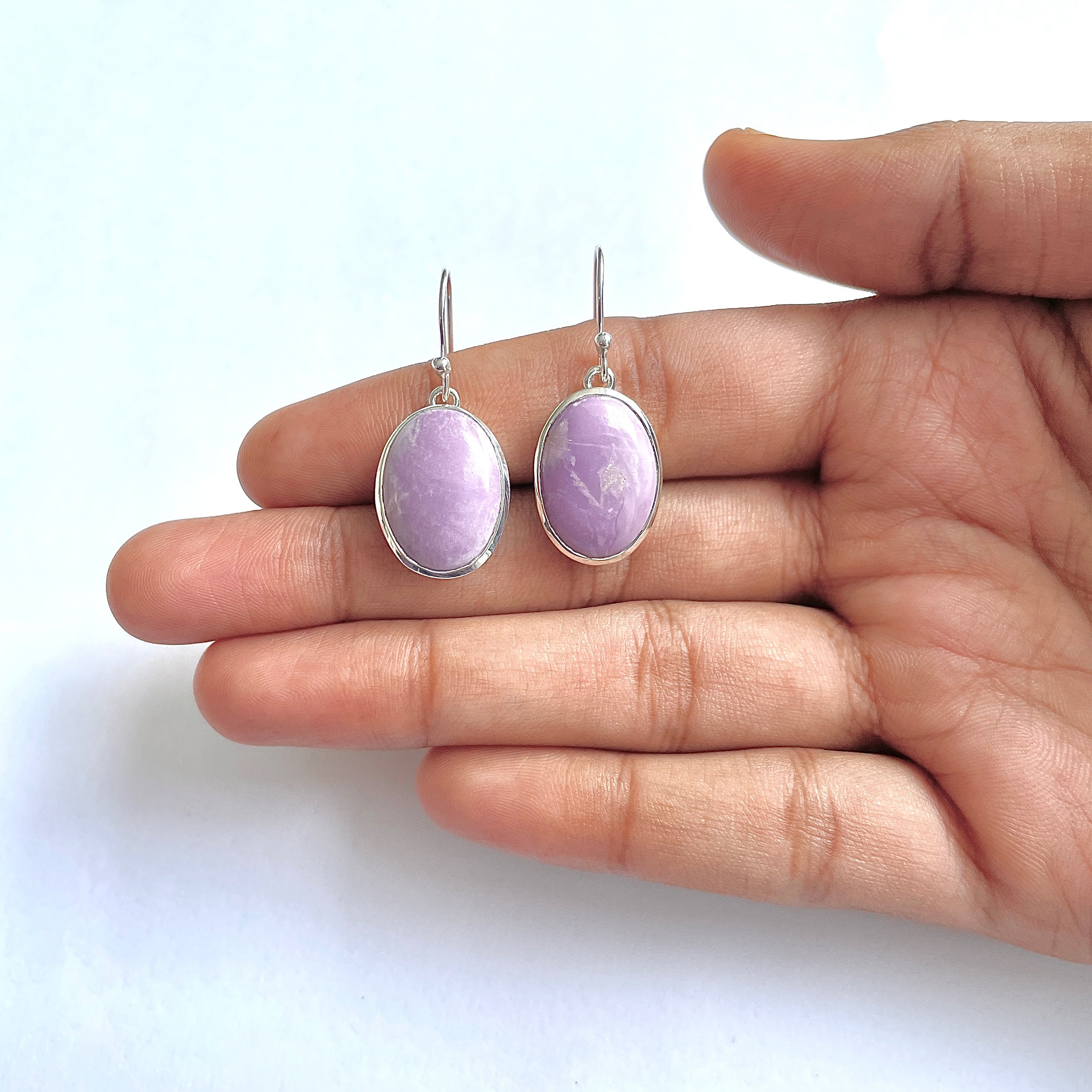 Phosphosiderite Earring-(PPD-3-4)