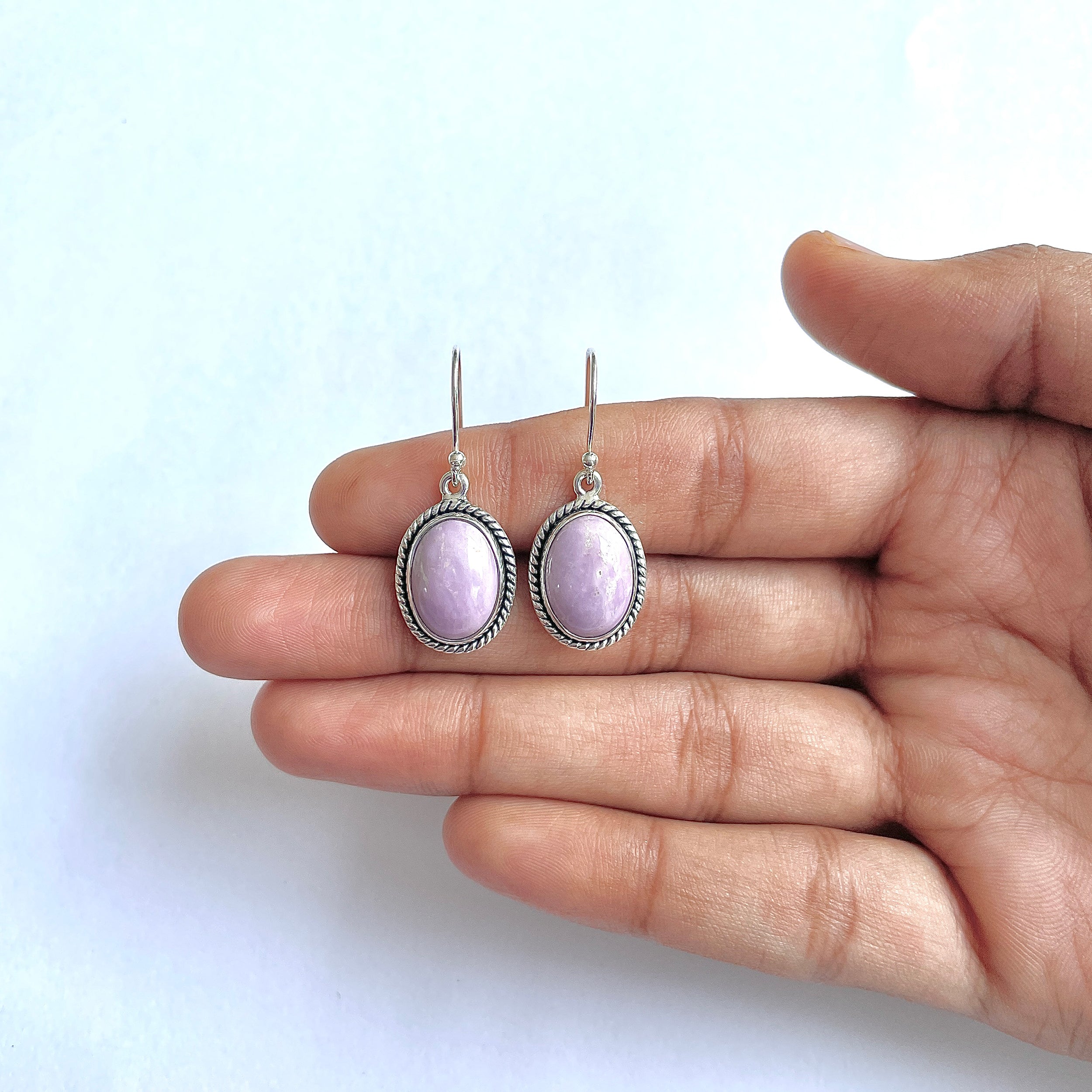 Phosphosiderite Earring-(PPD-3-6)