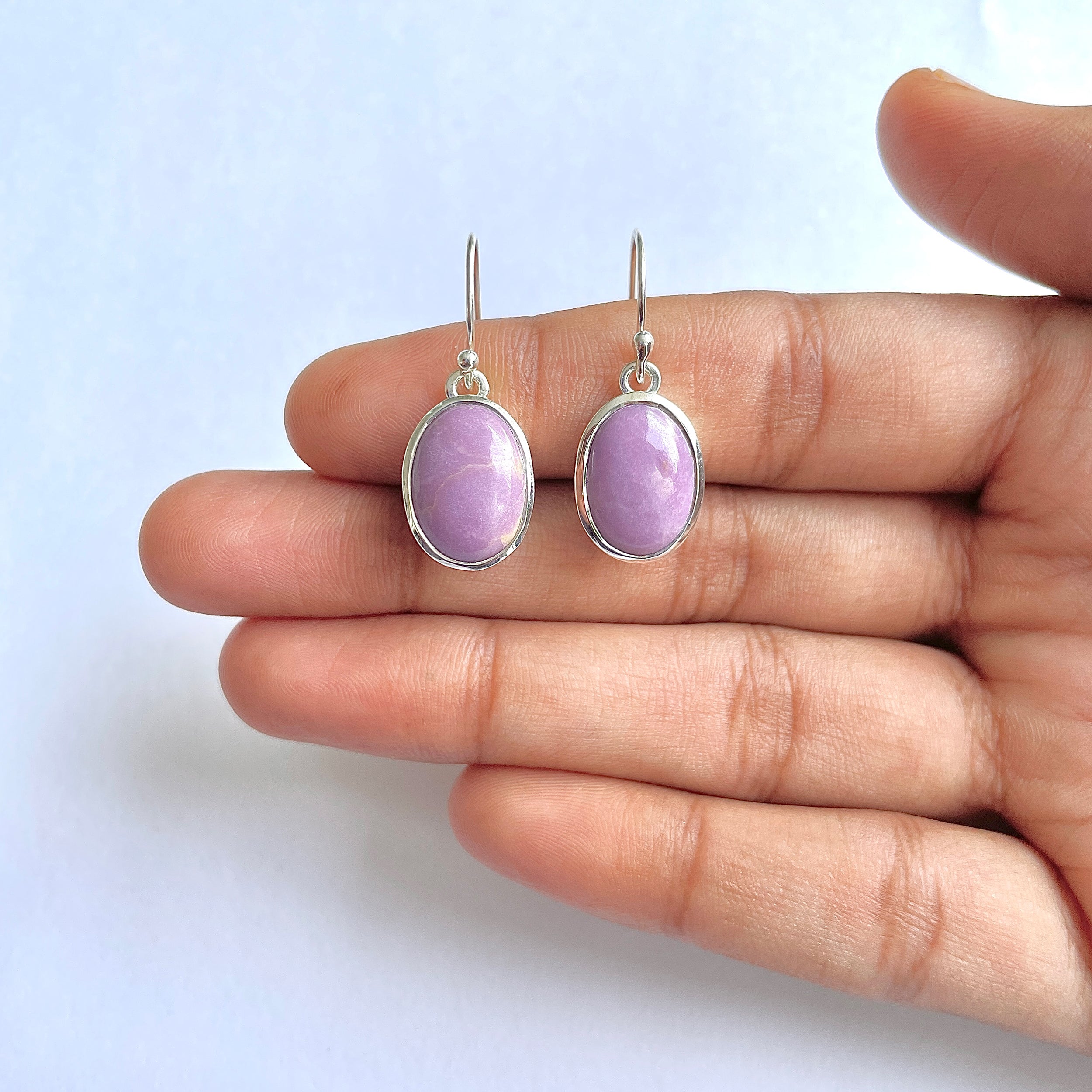 Phosphosiderite Earring-(PPD-3-7)