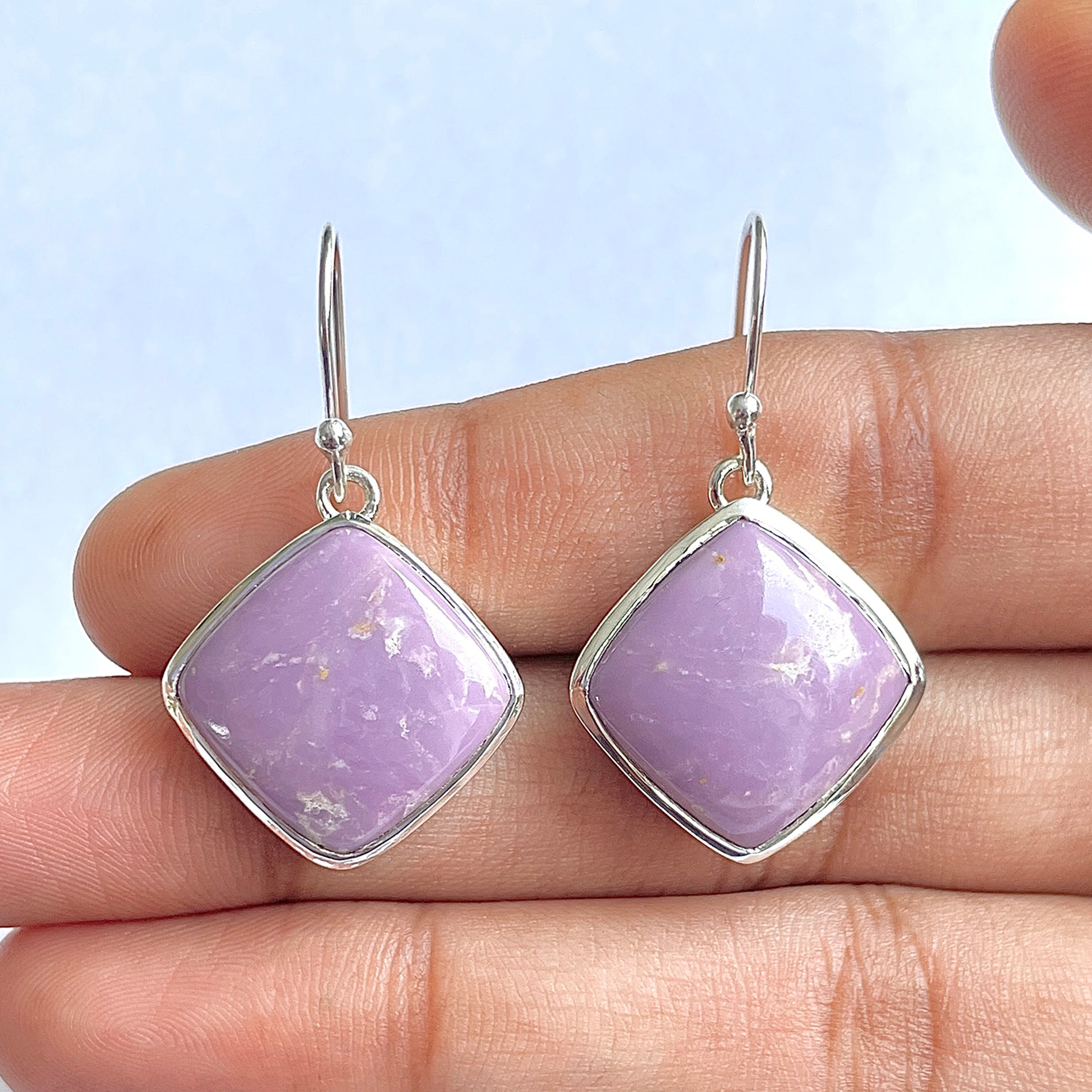 Phosphosiderite Earring-(PPD-3-8)