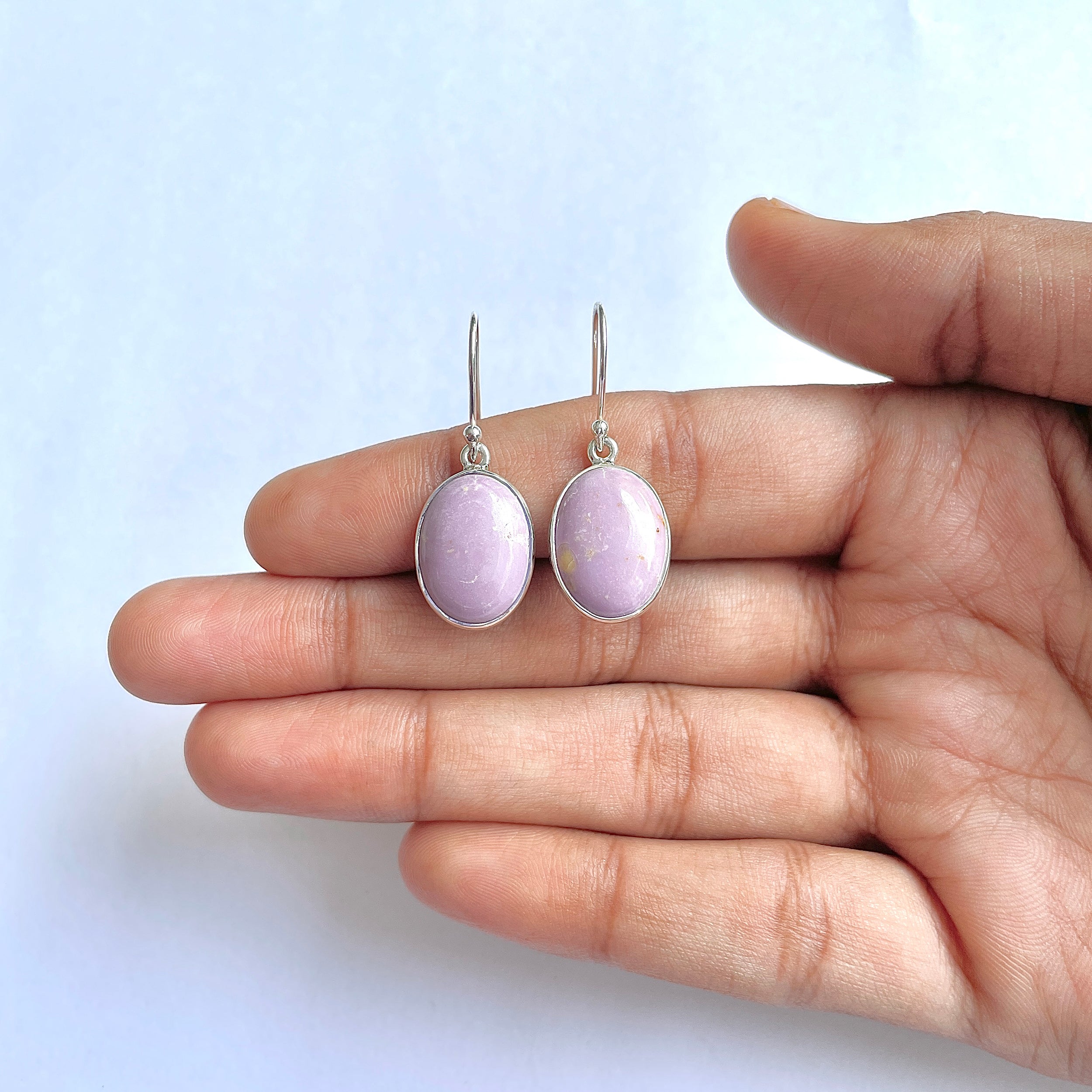 Phosphosiderite Earring-(PPD-3-9)